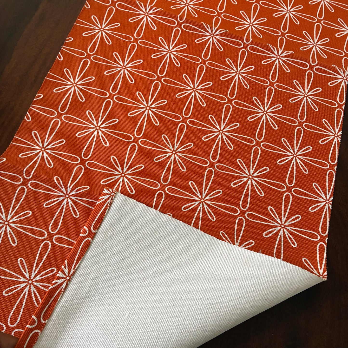 Orange pattern Table Runner 3 ft long