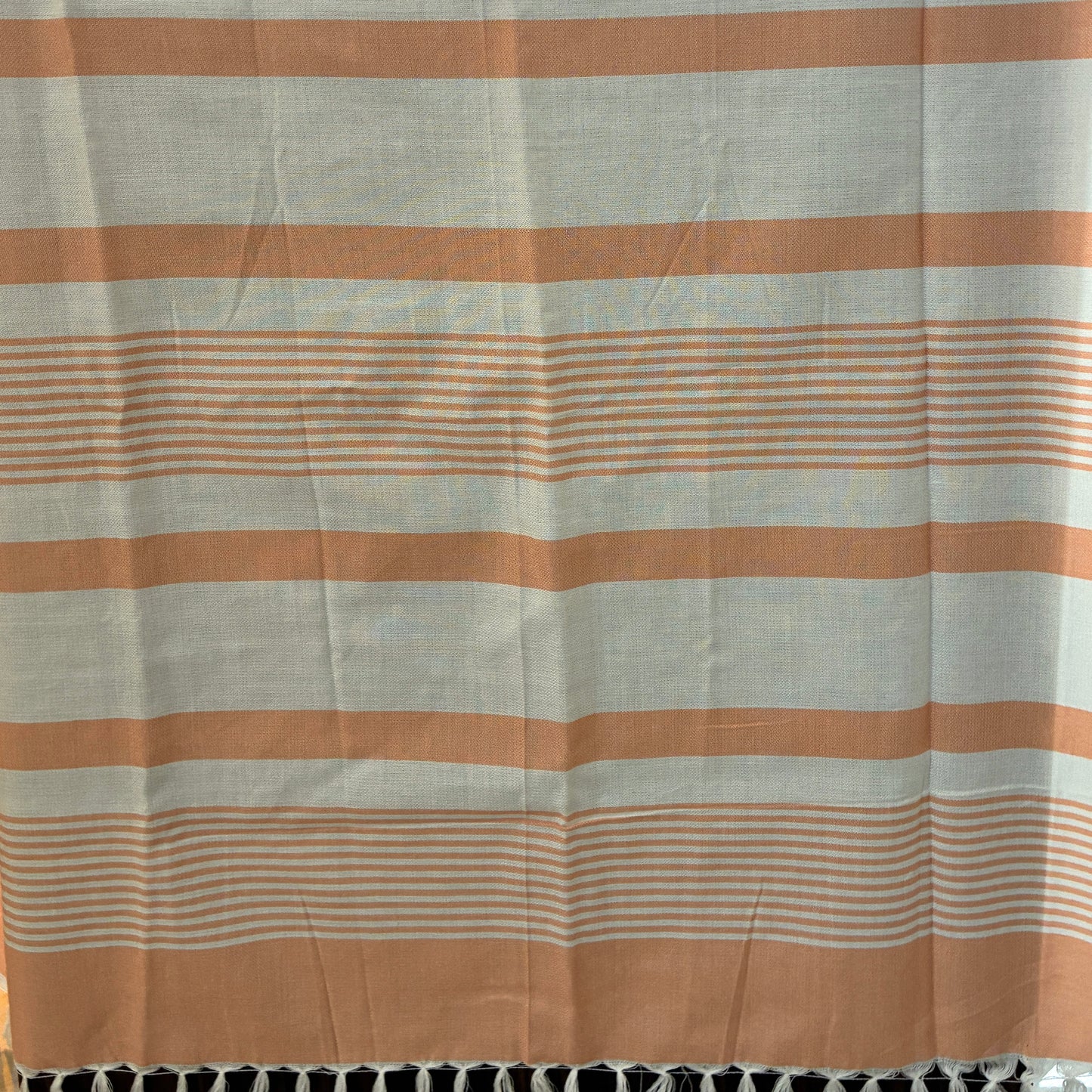 Peach Stripes Bamboo Bath Towels