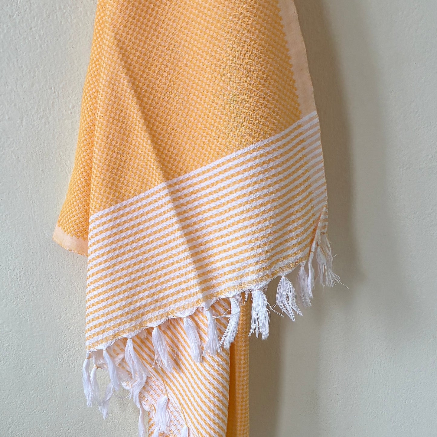 Yellow Cotton Bath Towels