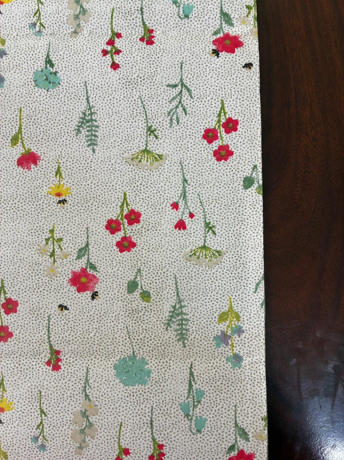 Tiny Florals Table Runner 6 ft long