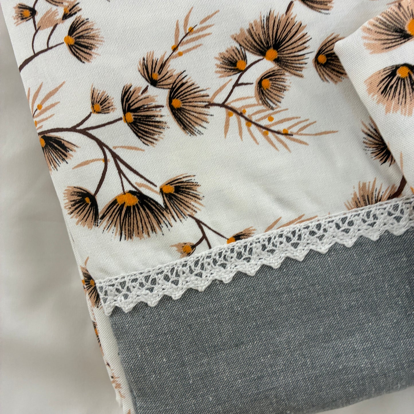 Lace King Size Cotton Bedspread 100x110 in