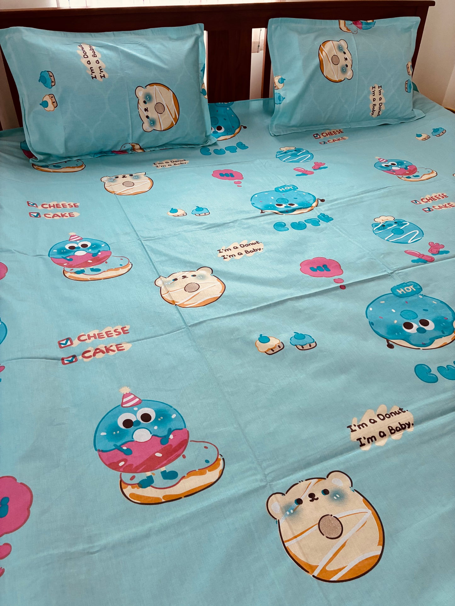 Donut Kids Queen Bedspread 90x100 in