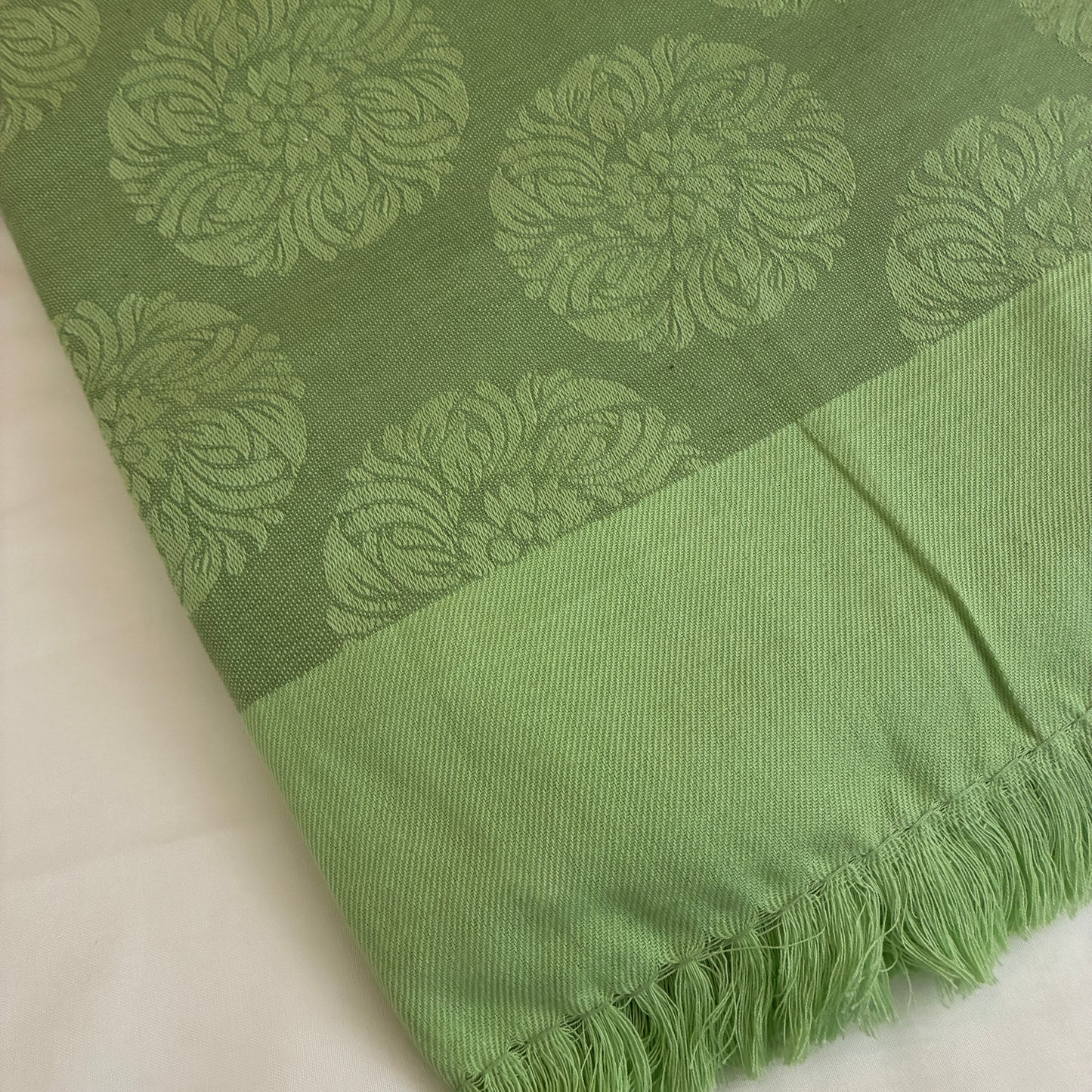 Green Mandala Single Size Blanket / Throw