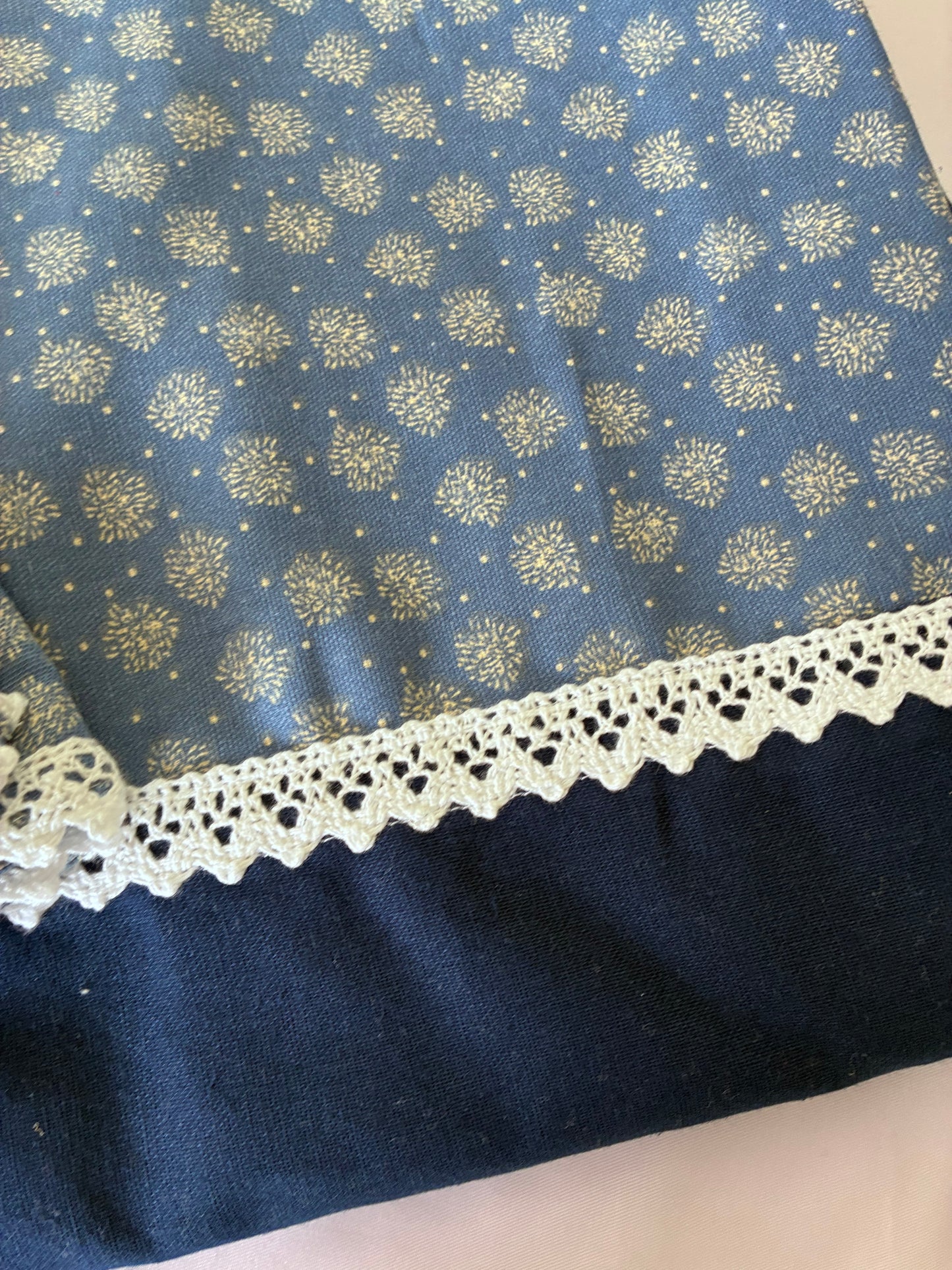 Blue Lace Queen bedspread 90x100 inches
