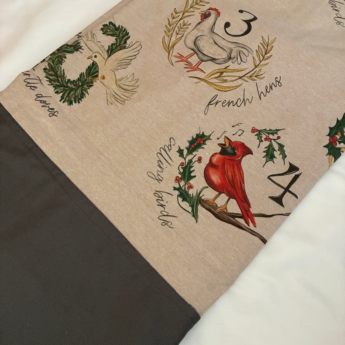 Red Bird King Size Cotton Bedspread 100x110 inches