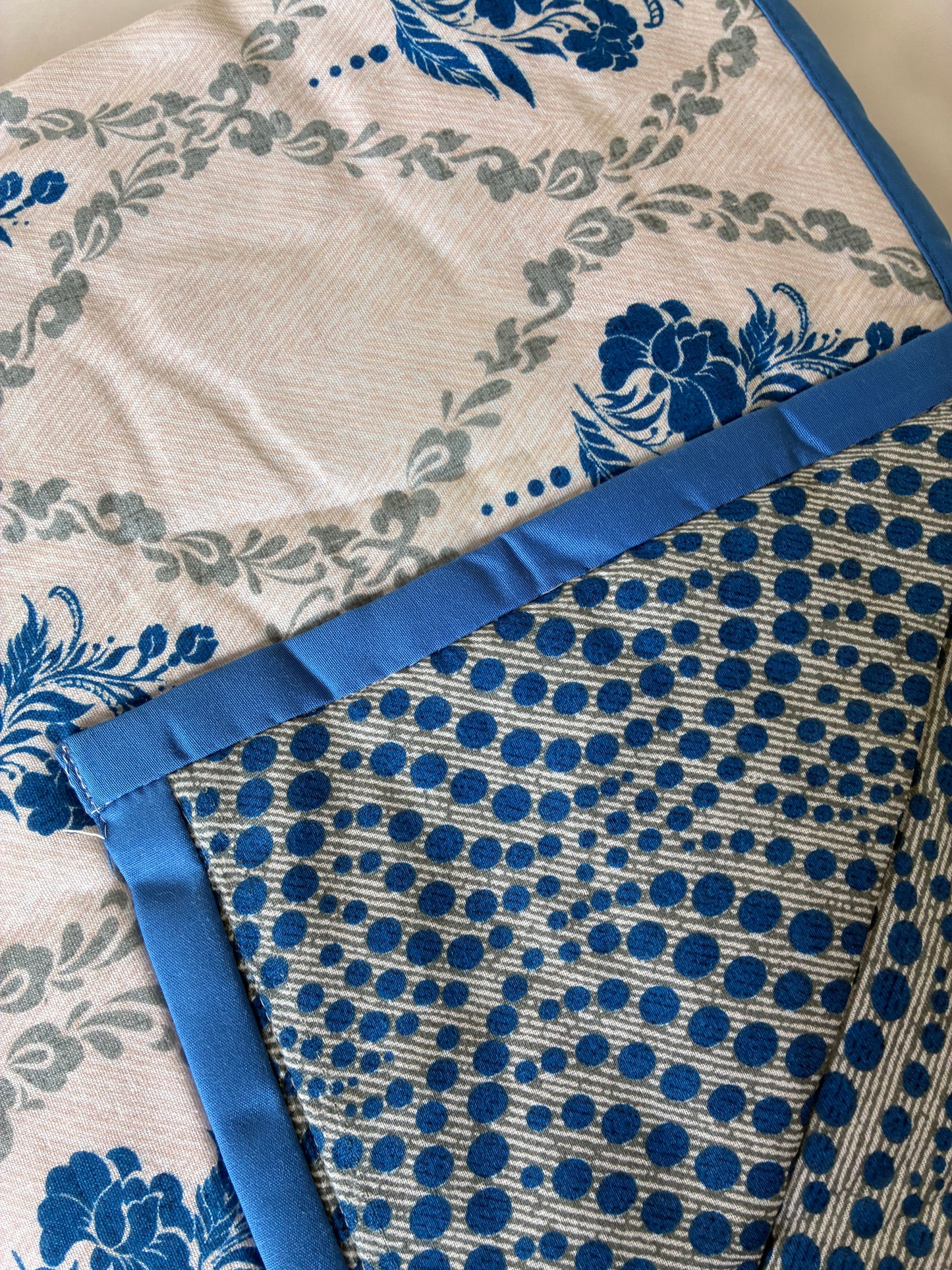 Blue Single Size Cotton Dohar