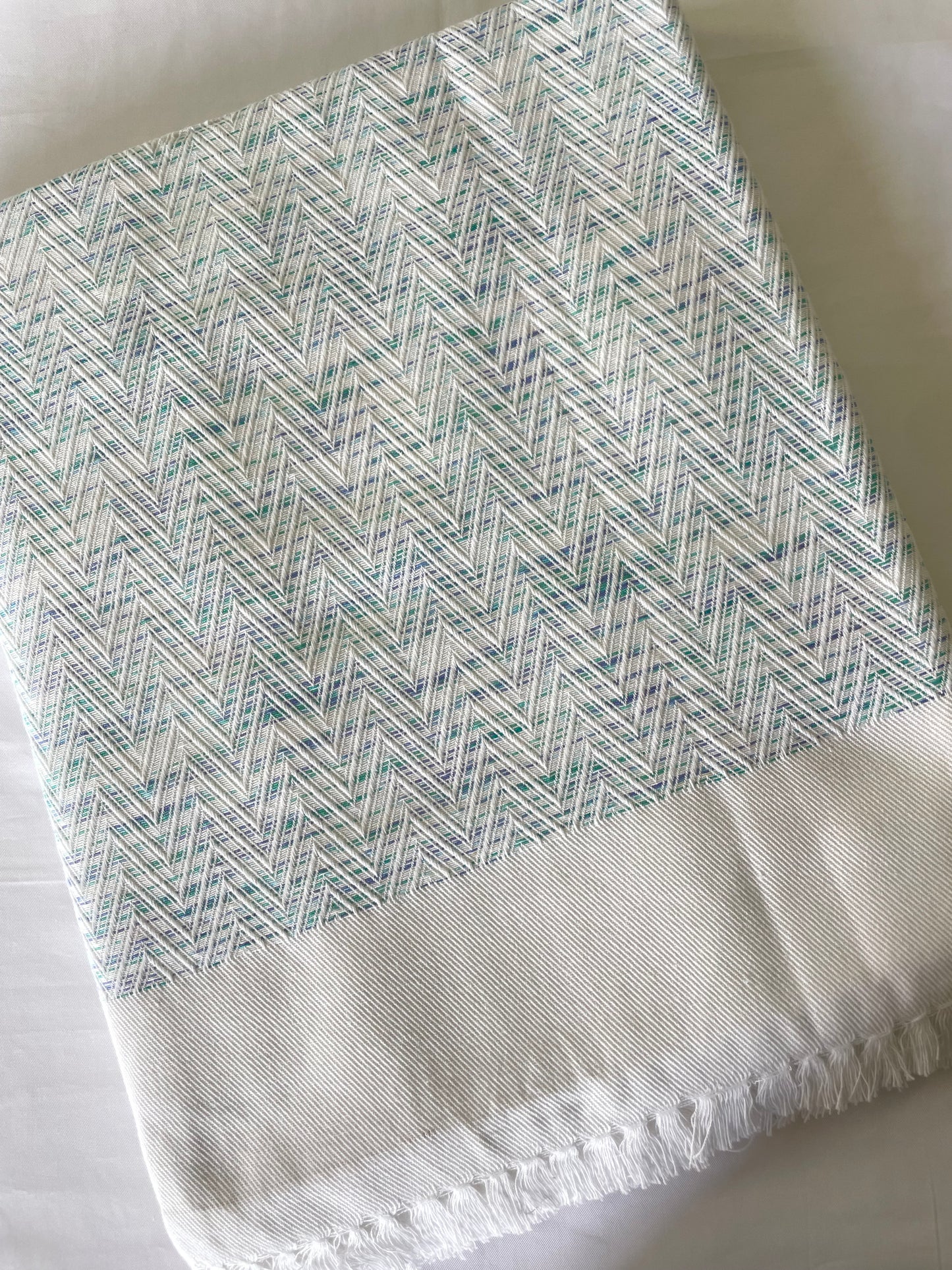 White Premium Cotton Blanket / Throw