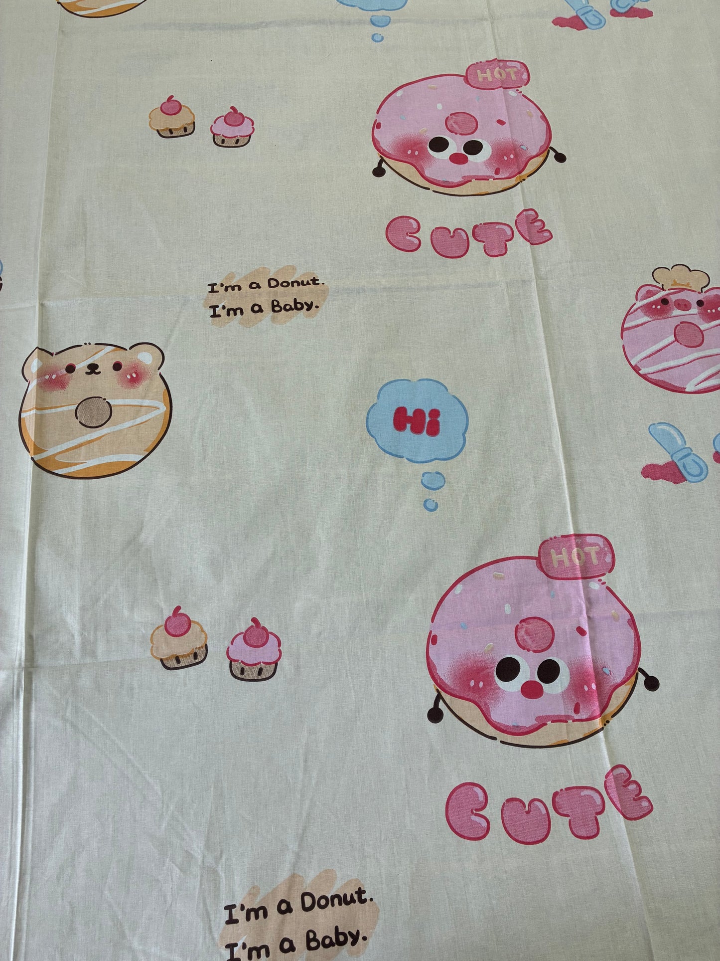 Donut Kids Queen Bedspread 90x100 in