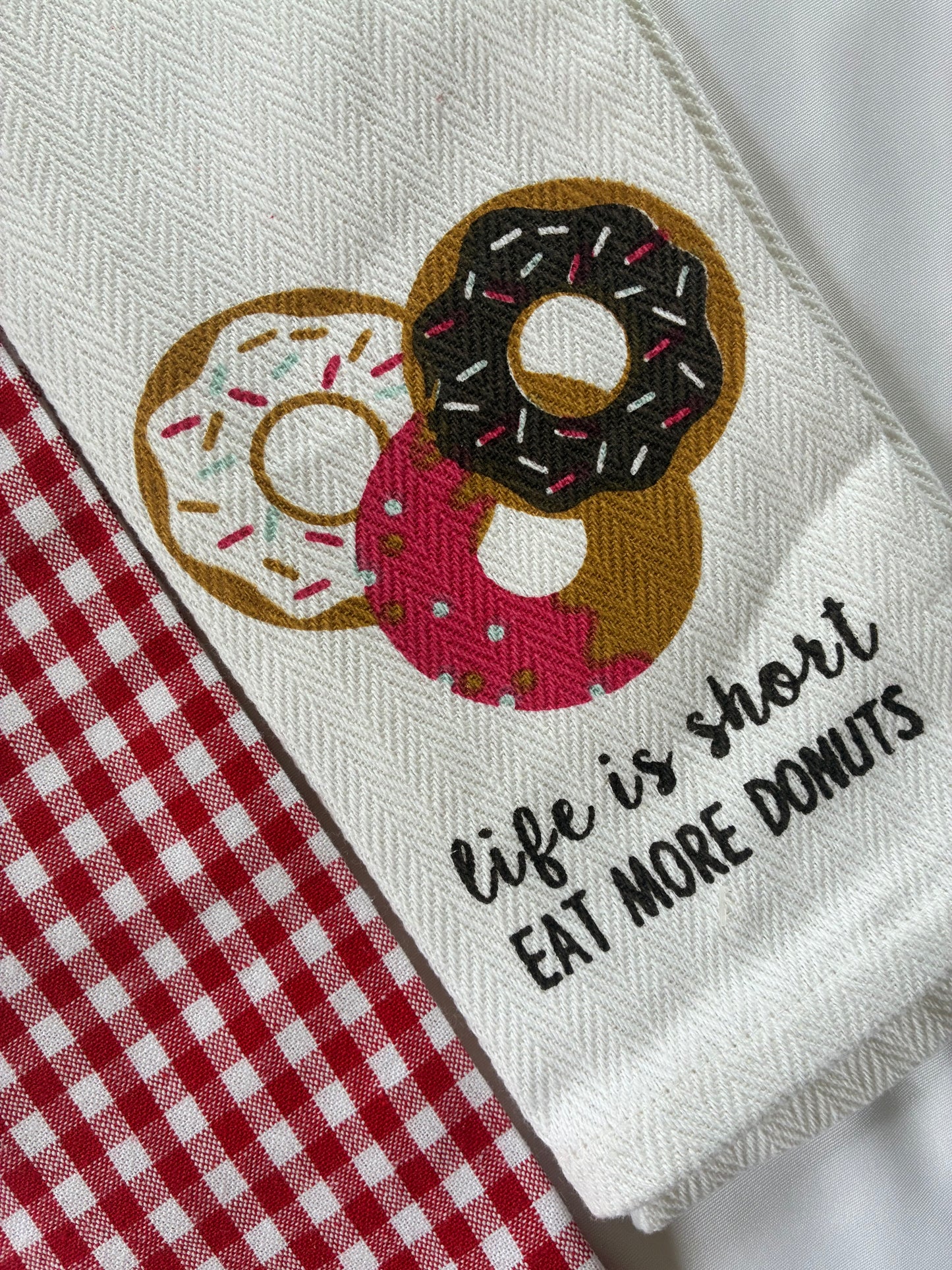 Donut Printed Hand/Lunch Towels (Set of 2)