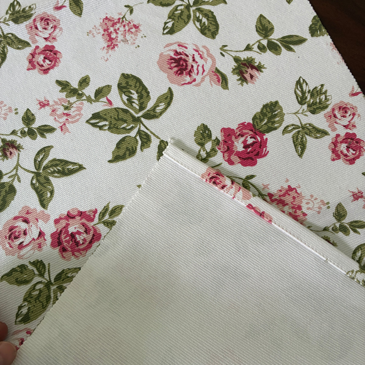 Pink Rose Table Runner 3 ft long
