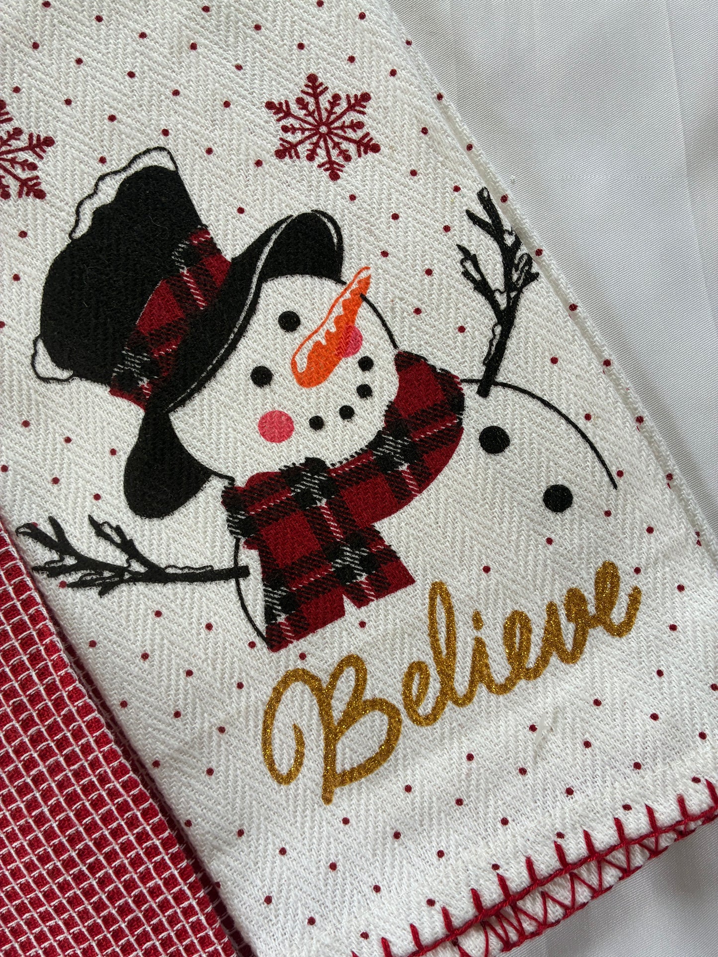 Snowman Printed Hand/Lunch Towels (Set of 2)