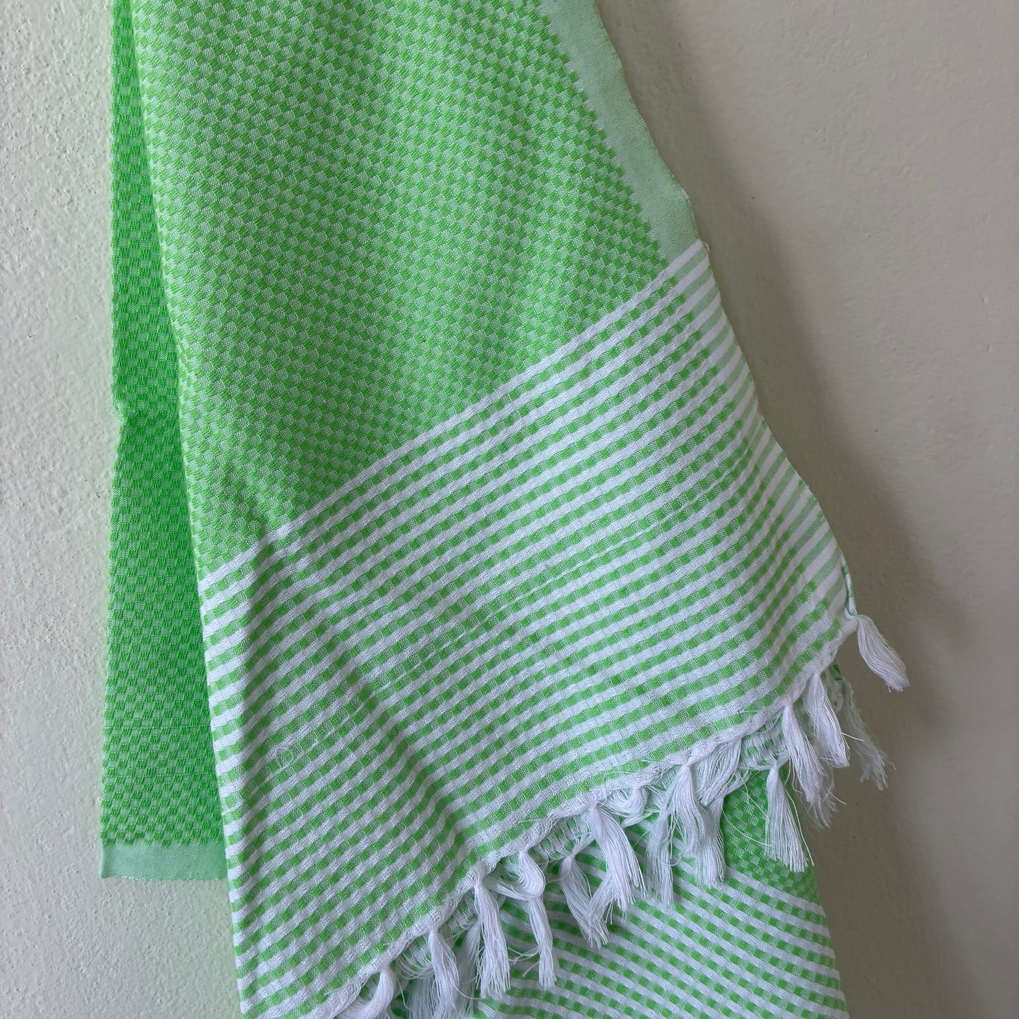 Green Cotton Bath Towels