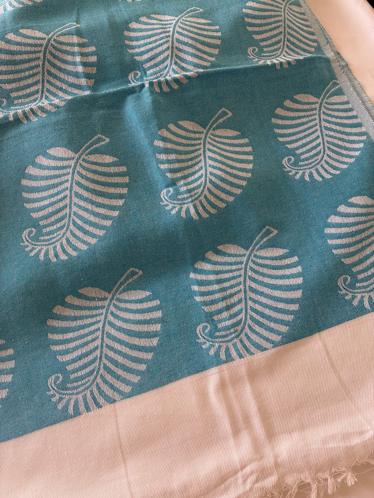 Blue Double Size Cotton Blanket