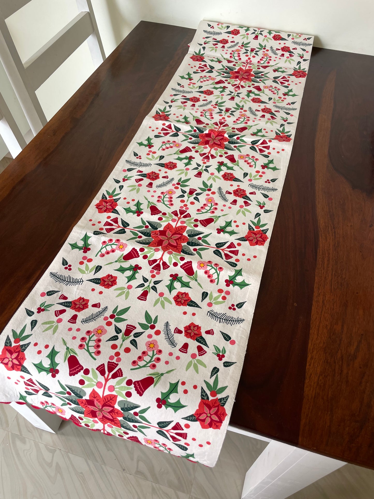 Floral Table Runner 4.5 ft Long