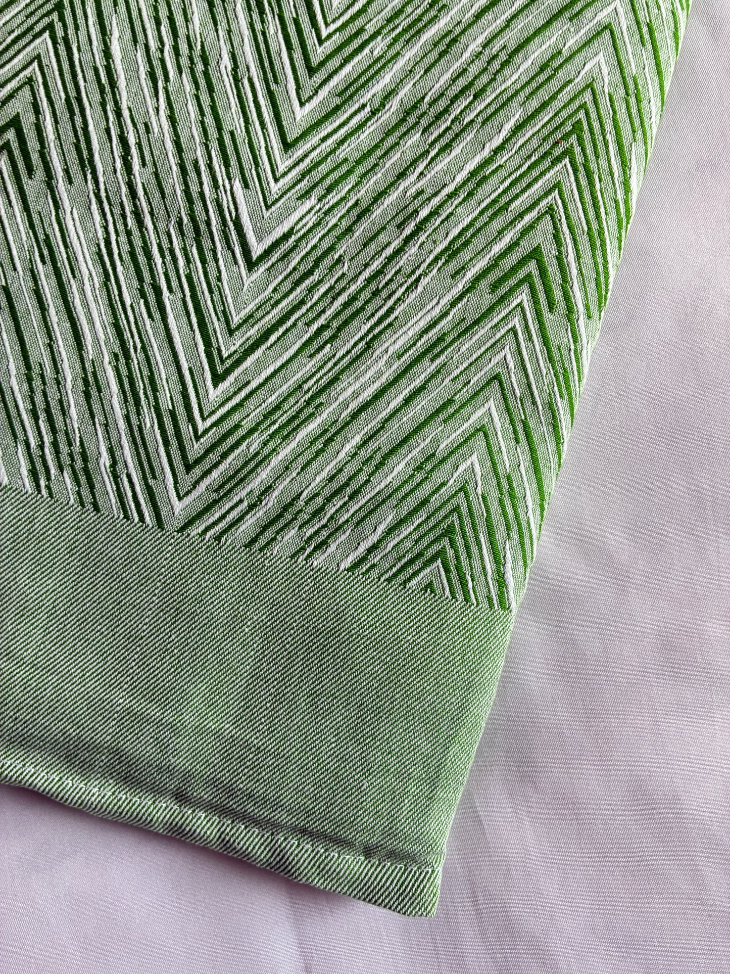 Green Dual Tone Cotton Blanket/ Throw