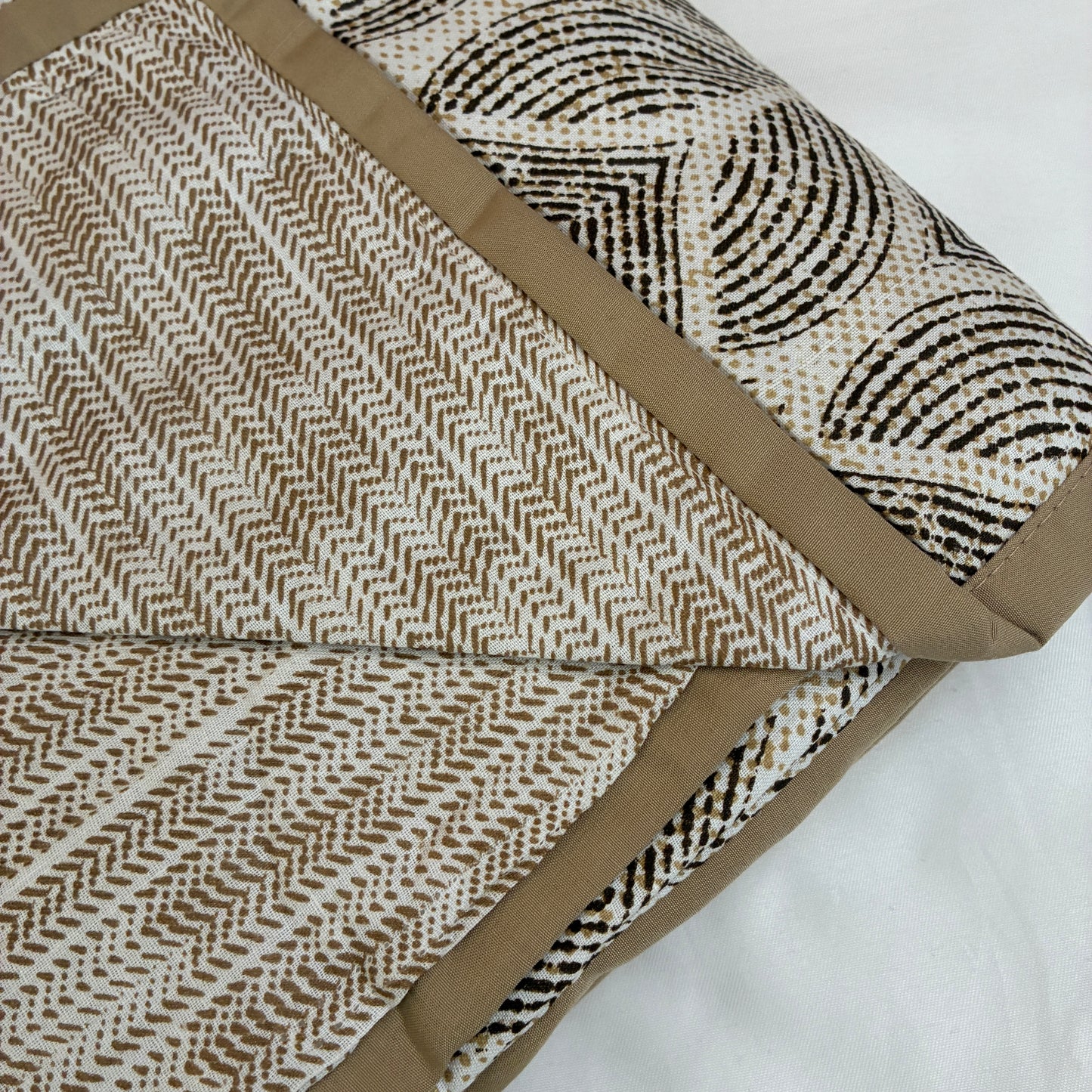 Brown Diamond Single Size Cotton Dohar