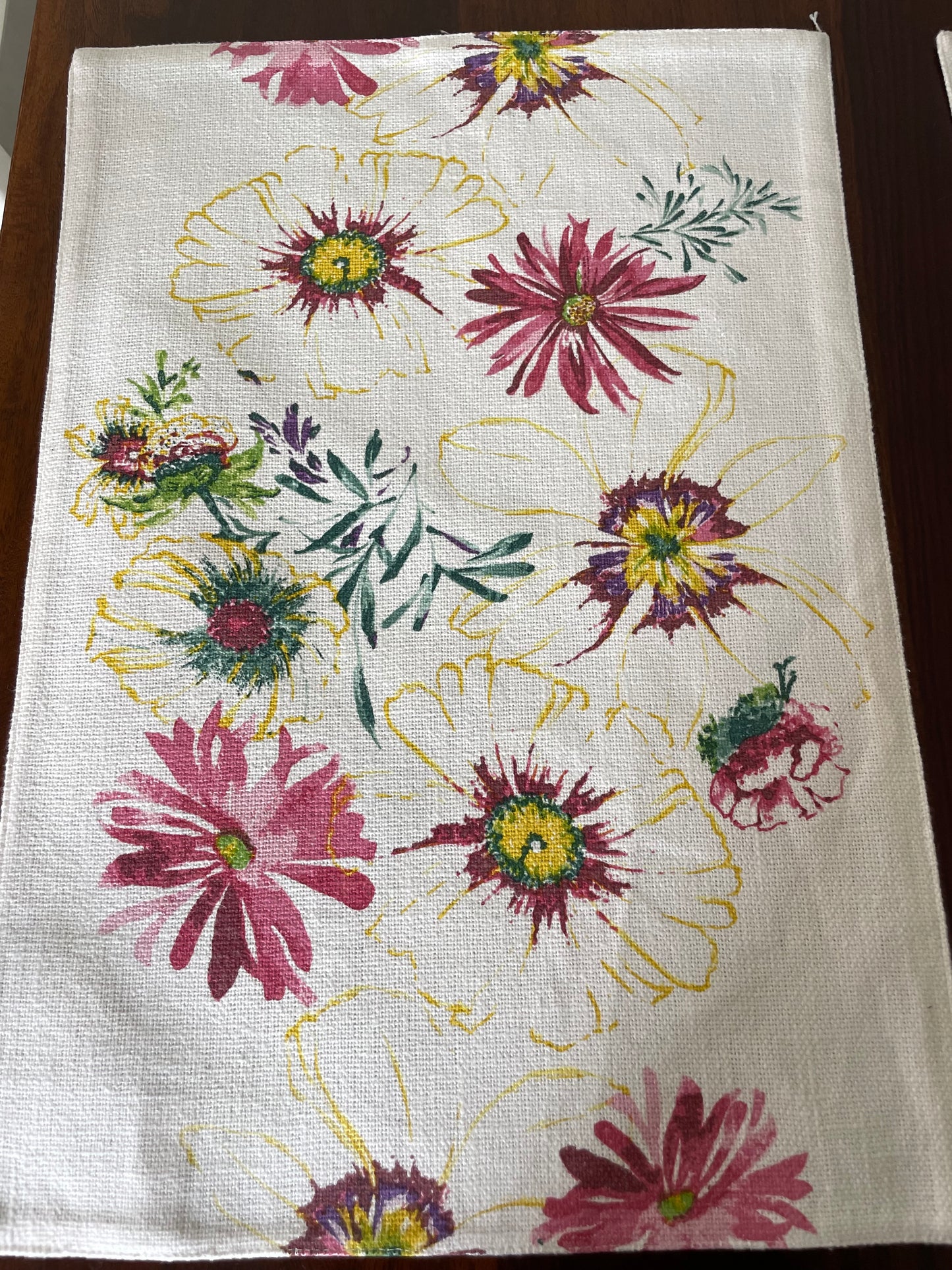 Floral Dining Table Mats ( Set Of 6 )