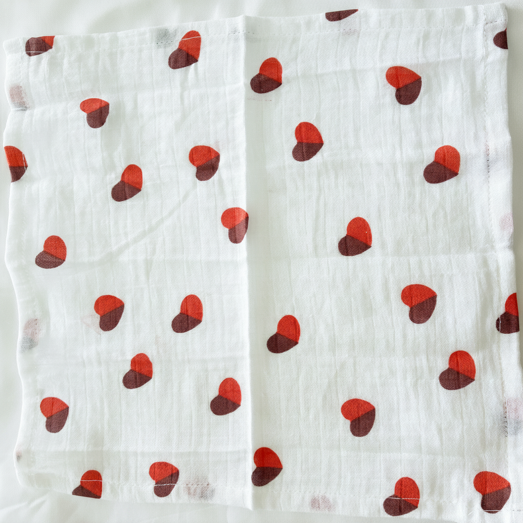 Muslin Baby Napkins/ Kids Handkerchief ( SET OF 5), 30 x 30 cm