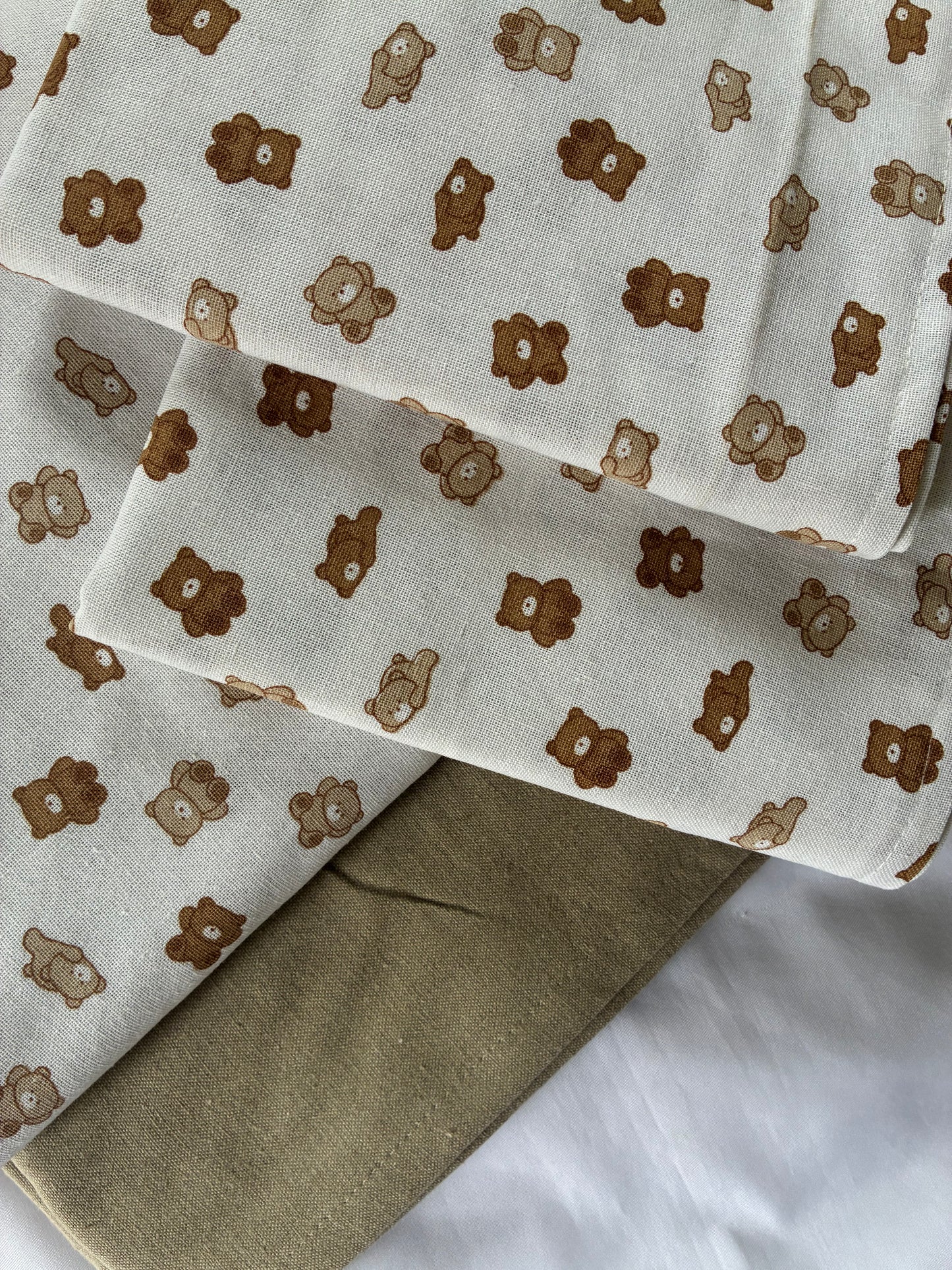 Little Bears King Size Cotton Bedspread 100x110 in