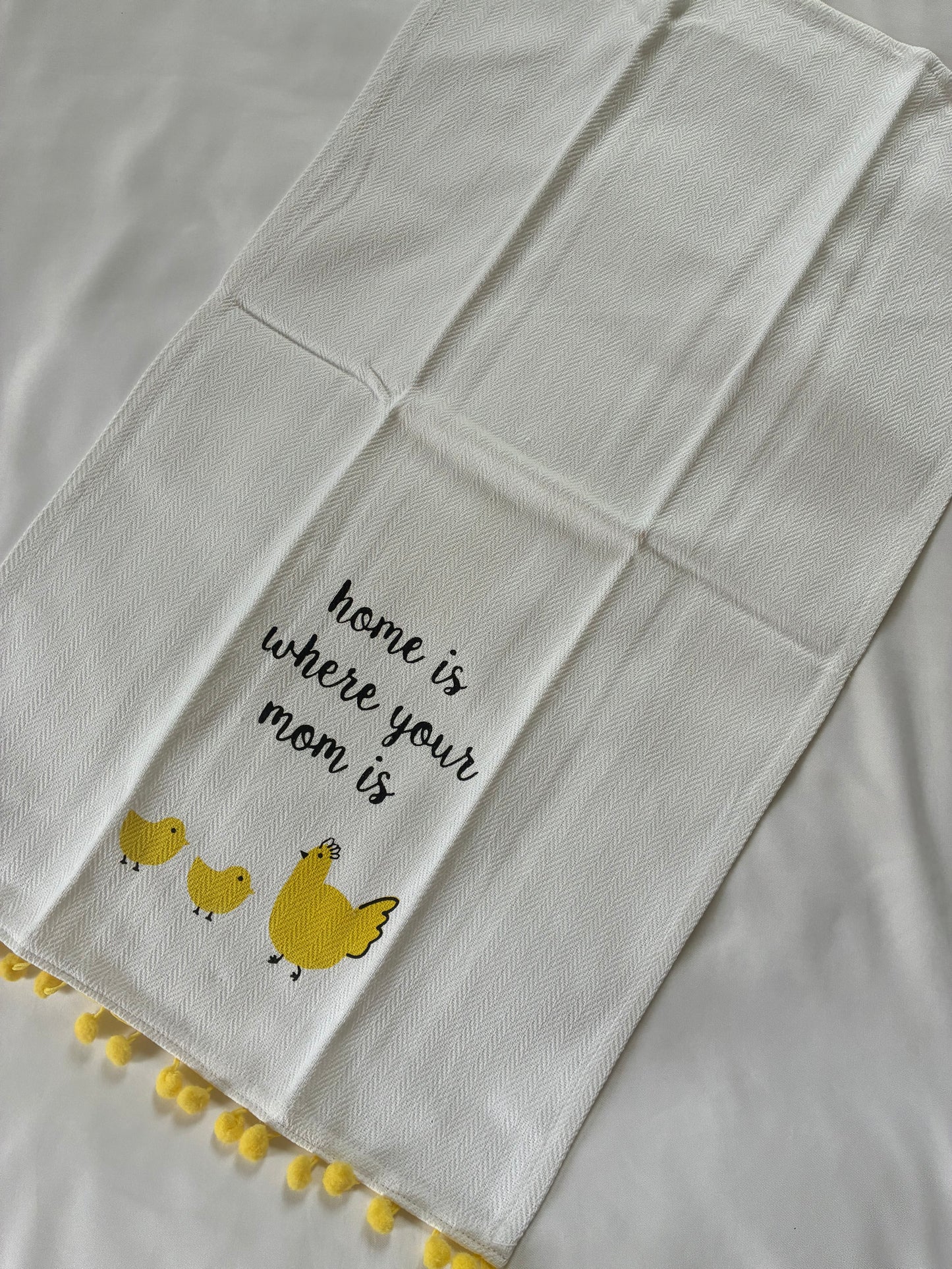 Yellow Printed Hand/Lunch Towels (Set of 2)