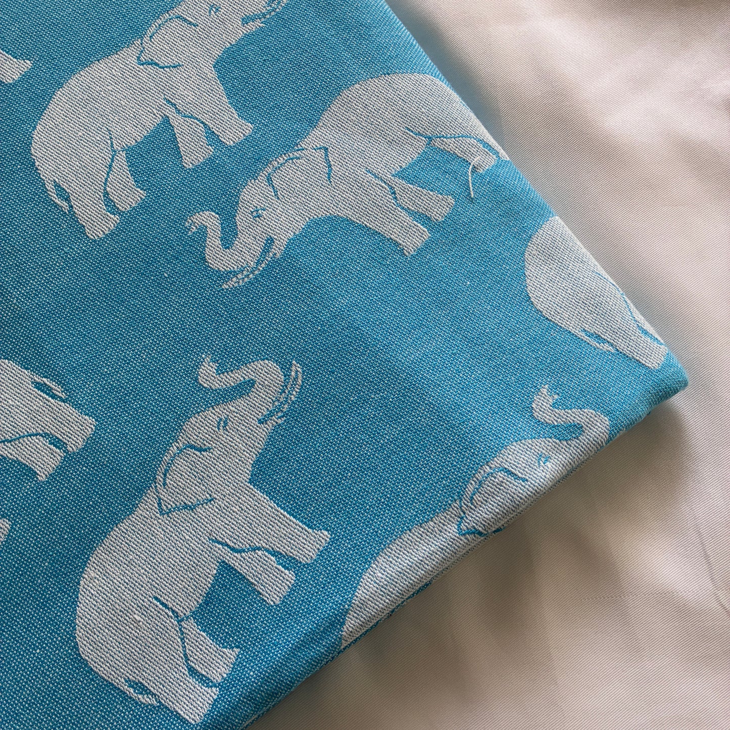 Sky Blue Elephant Single Size Blanket / Throw