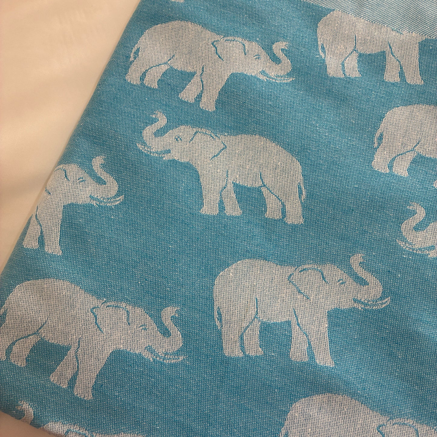 Blue Elephant Blanket/ Throw