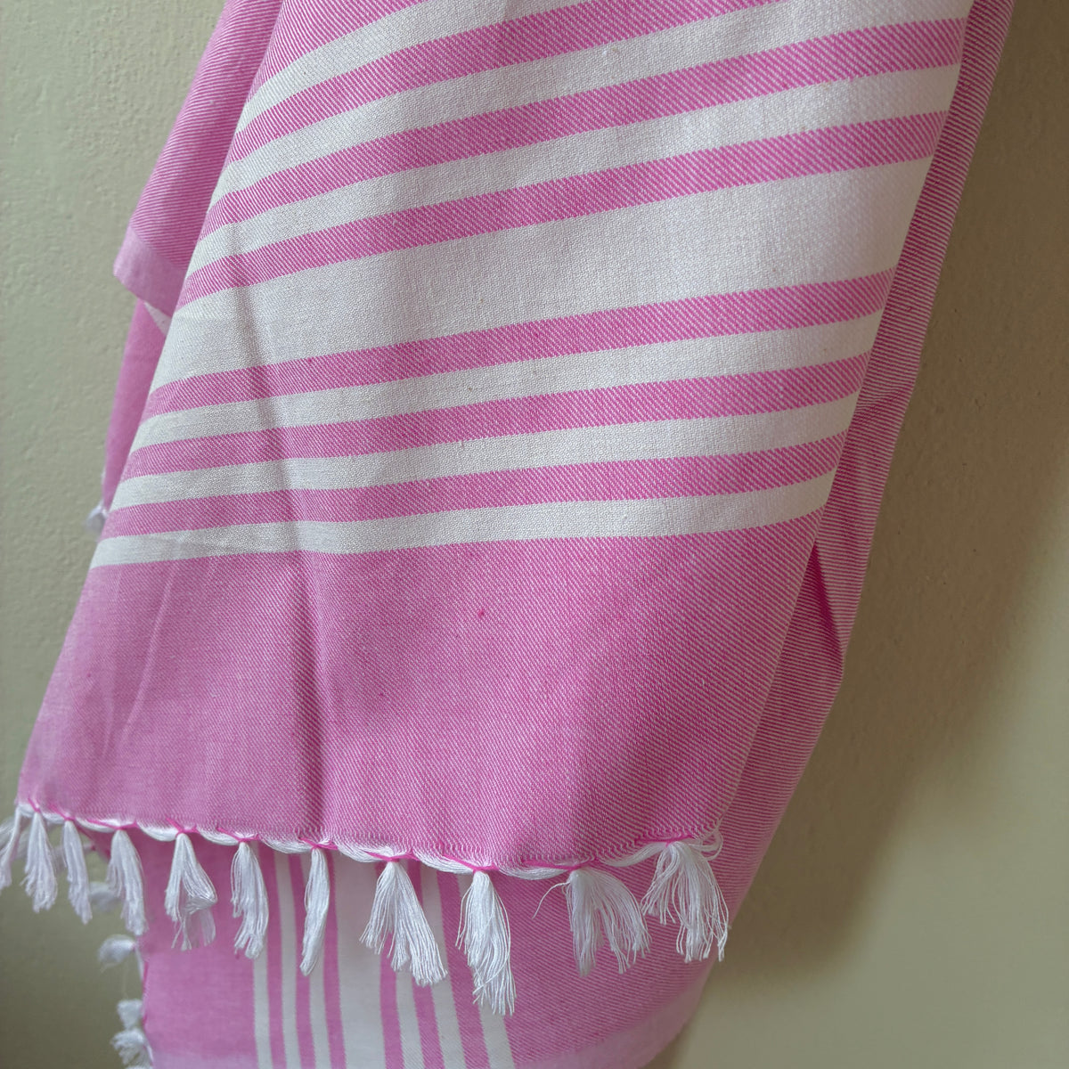 Dark Pink Cotton Bath Towels