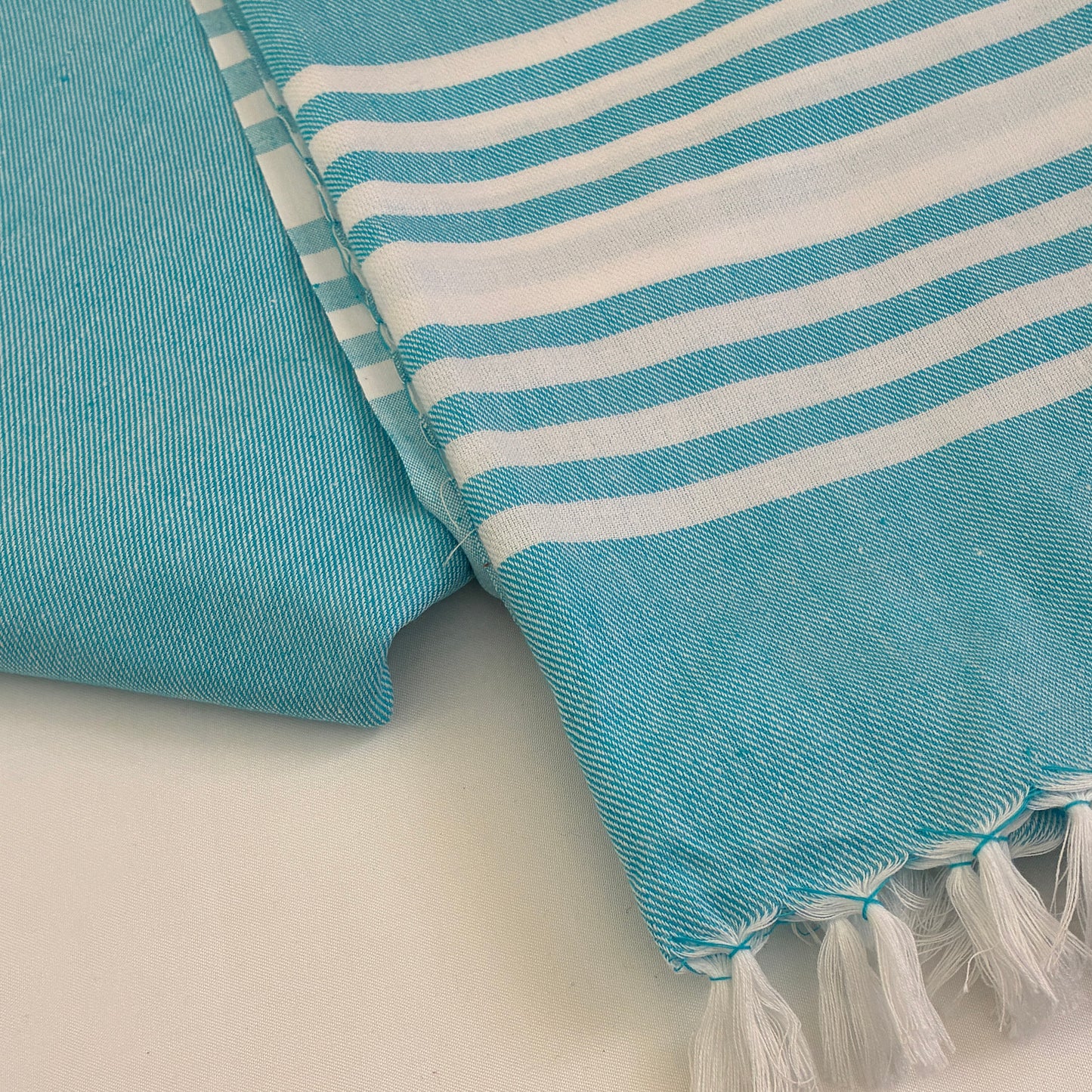 Blue Extra Long Cotton Bath Towel