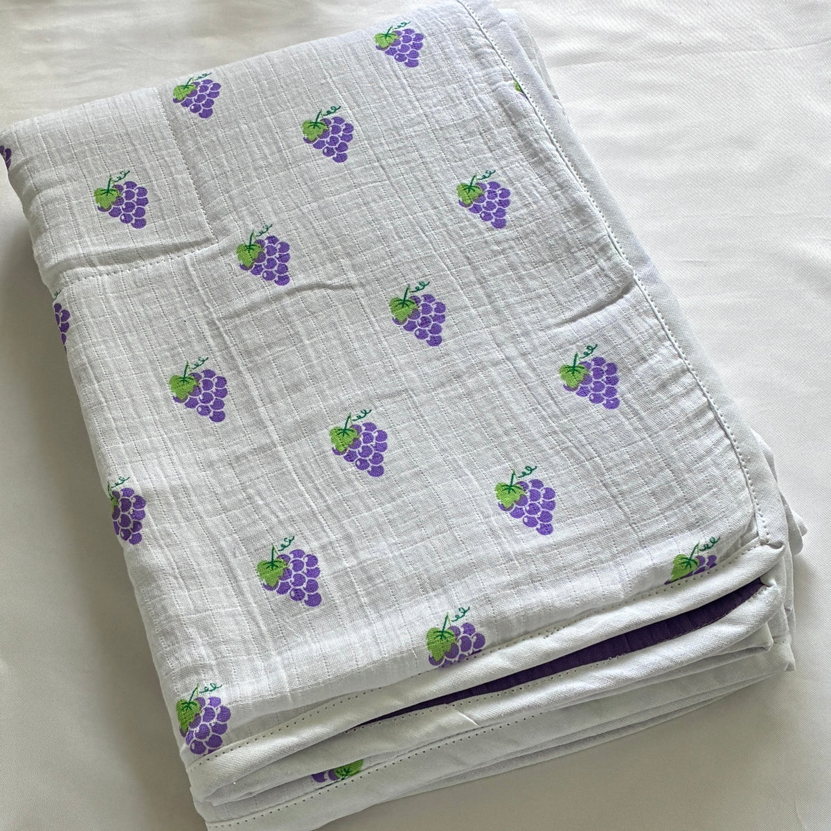 Purple Grapes Muslin Blanket/ Dohar