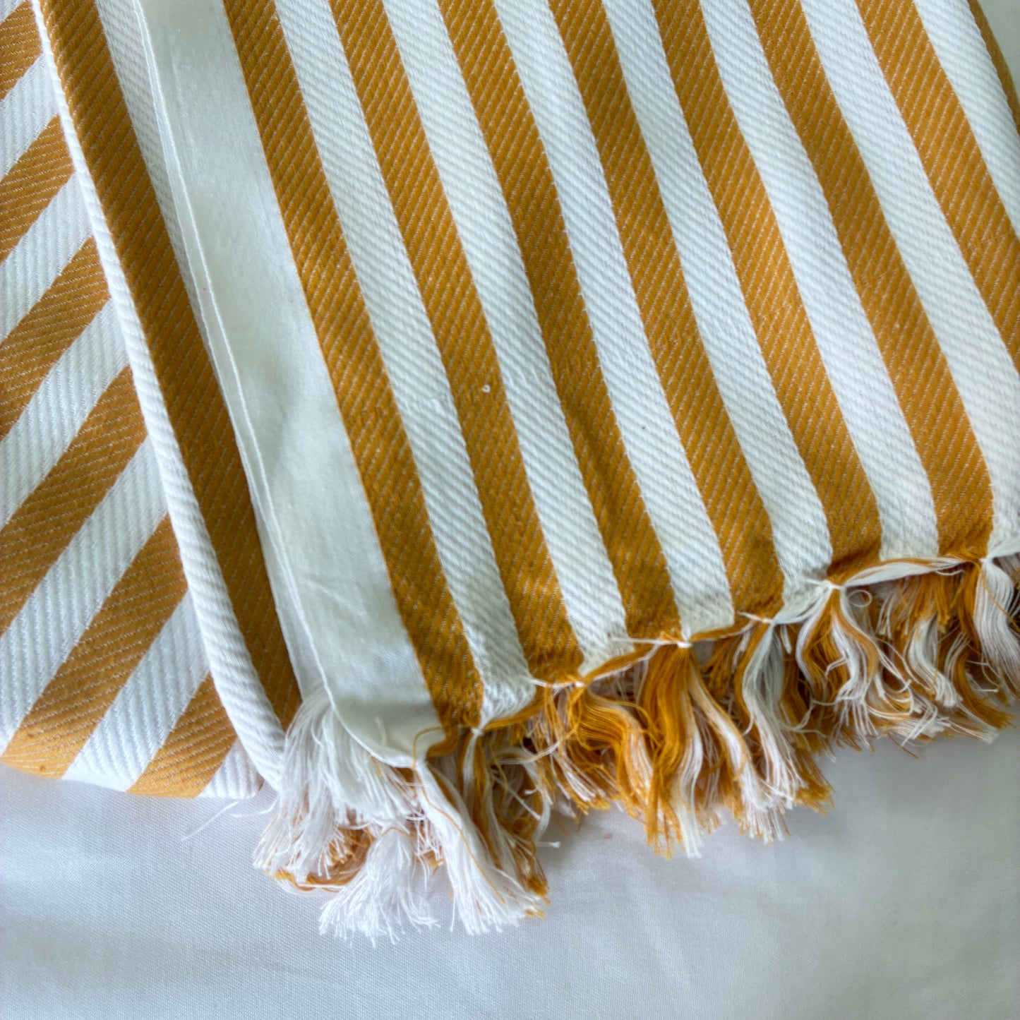 Brown Stripes Extra Long Cotton Bath Towel