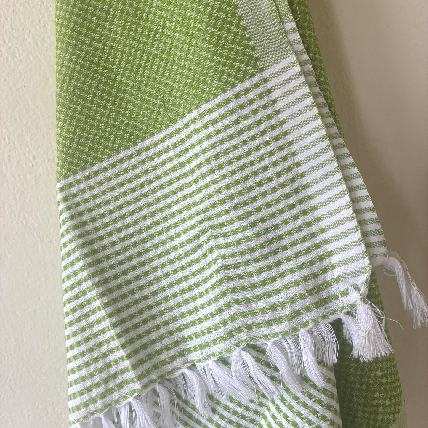 Green Cotton Bath Towels