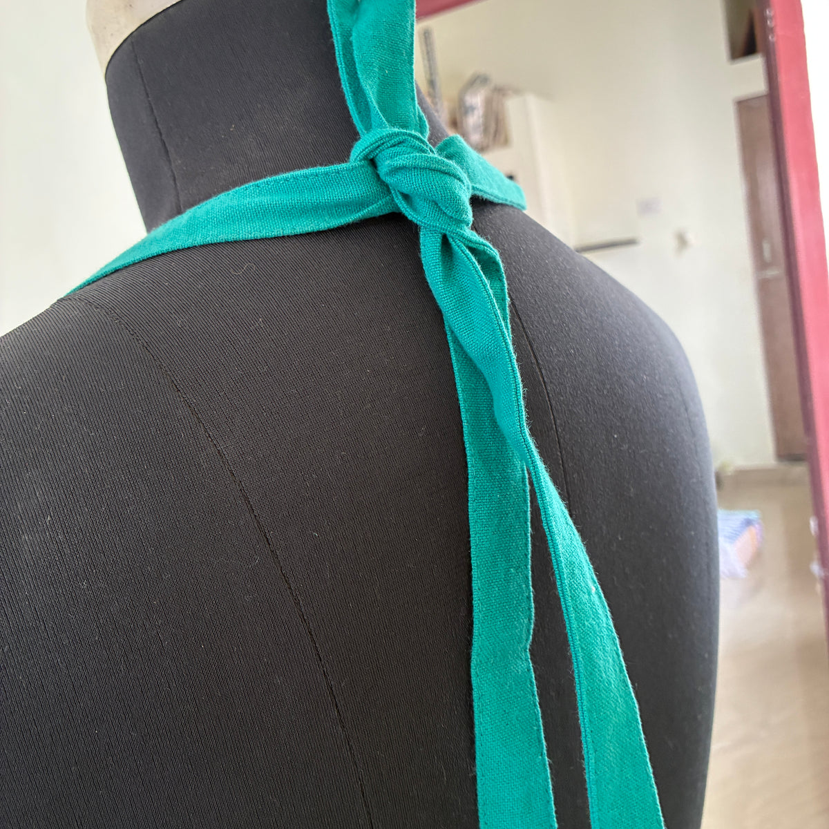 Blue Stripes Cotton Apron