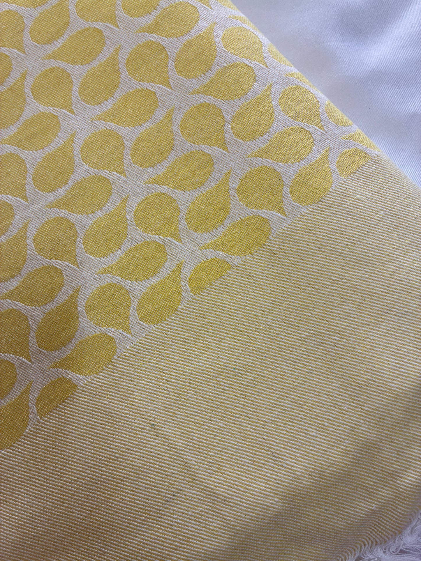 Yellow Double Size Cotton Blanket