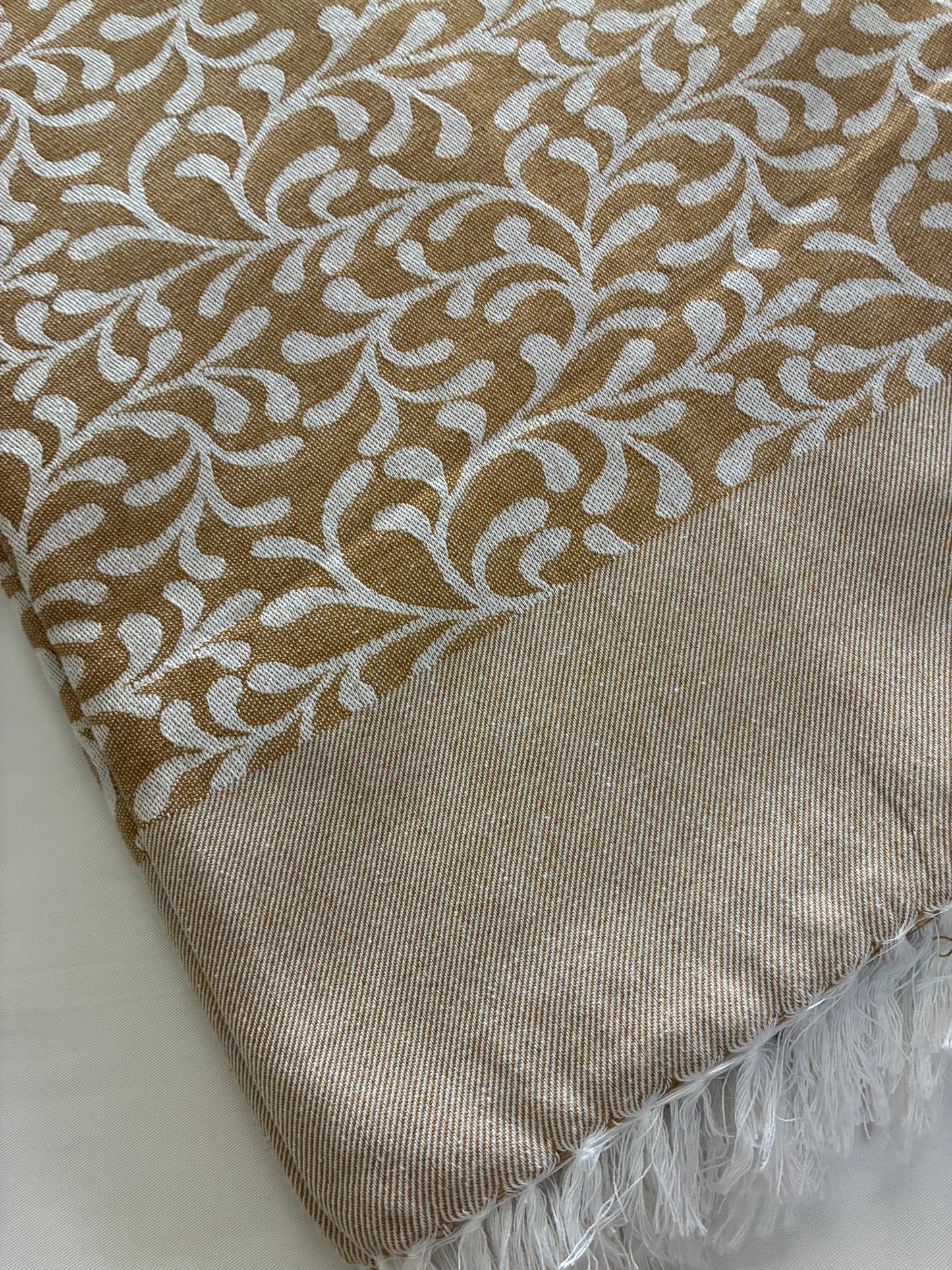 Brown Leaves Single Size Blanket / Throw
