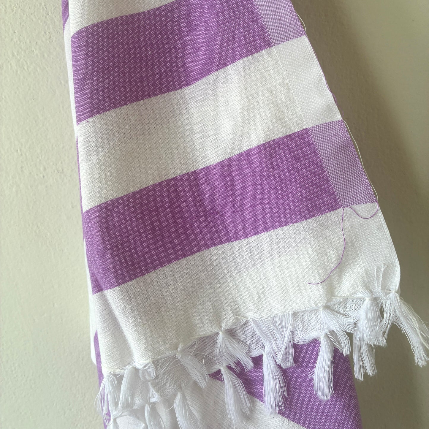 Purple Stripes Cotton Bath Towels