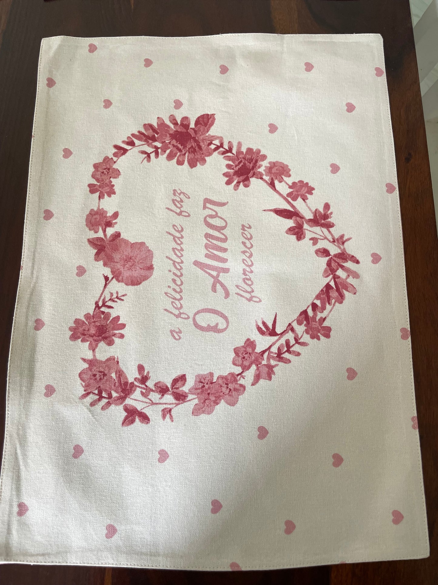Floral Dining Table Mats - Reversible ( Set Of 6 )