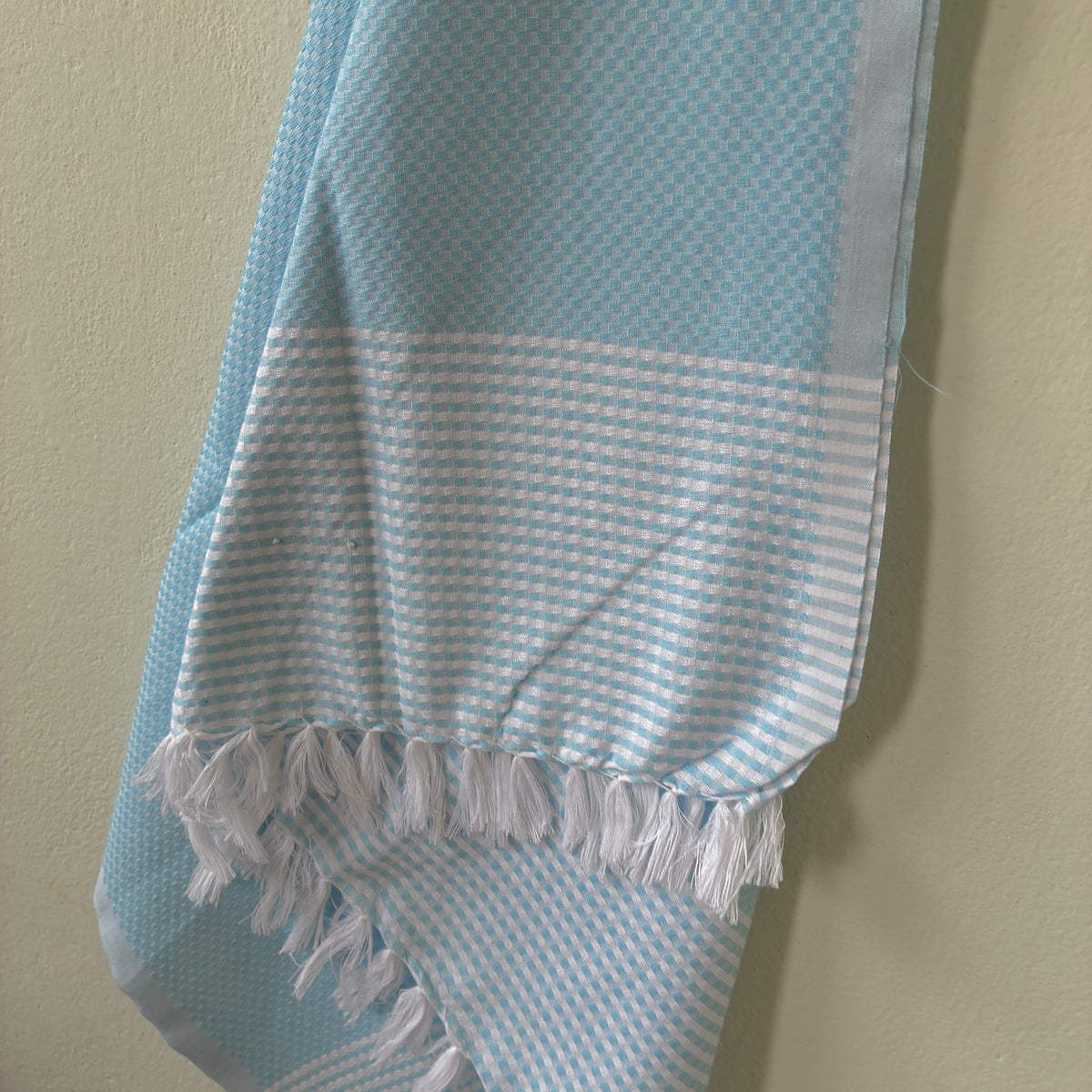 Blue Cotton Bath Towels