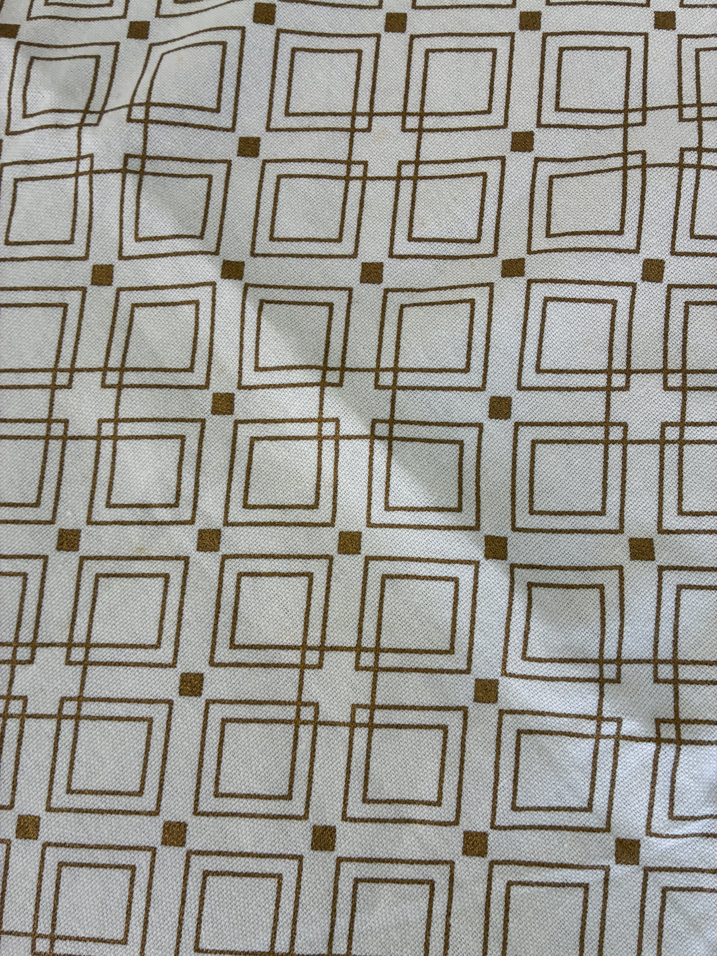 Brown Abstract 6 Seater Table covers