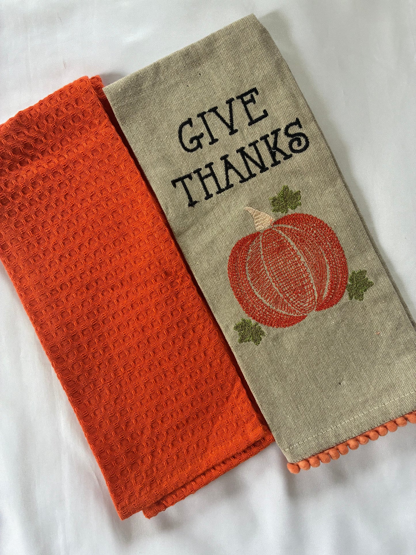 Pumpkin Printed Hand/Lunch Towels (Set of 2)