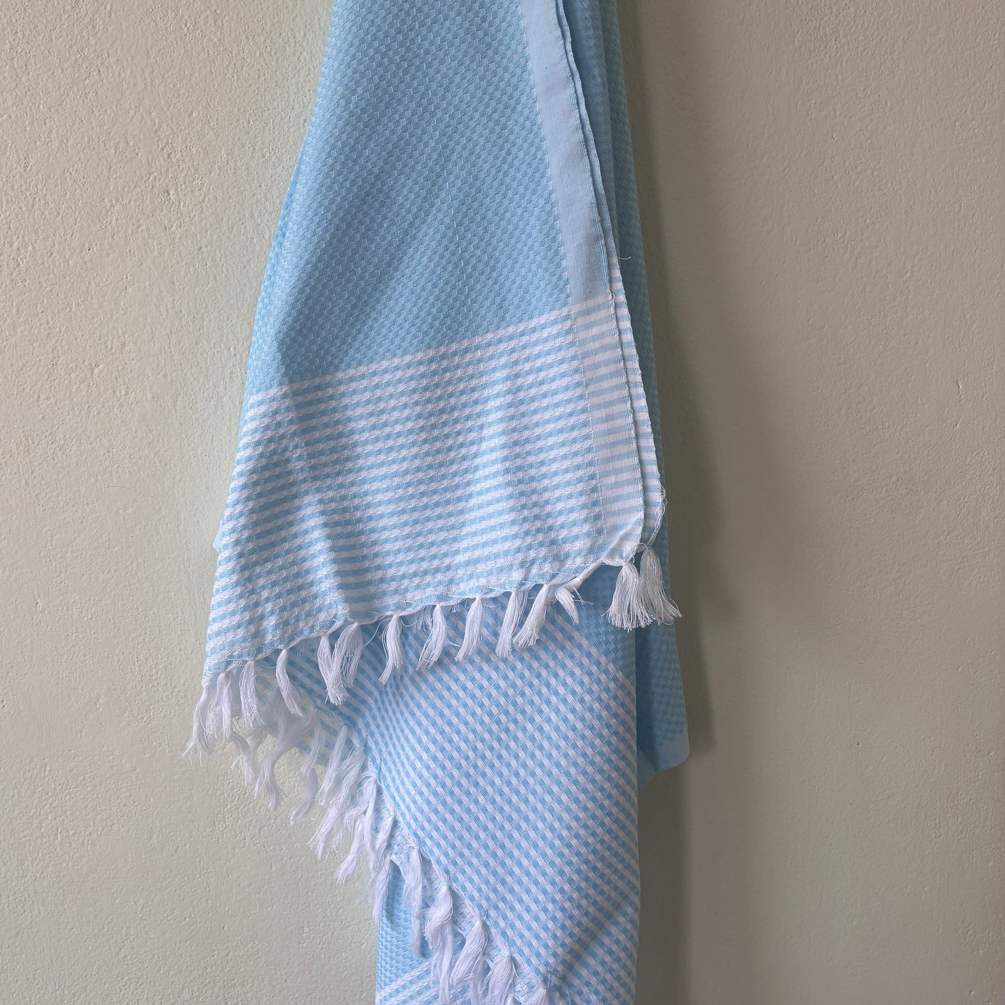 Powder Blue Cotton Bath Towels
