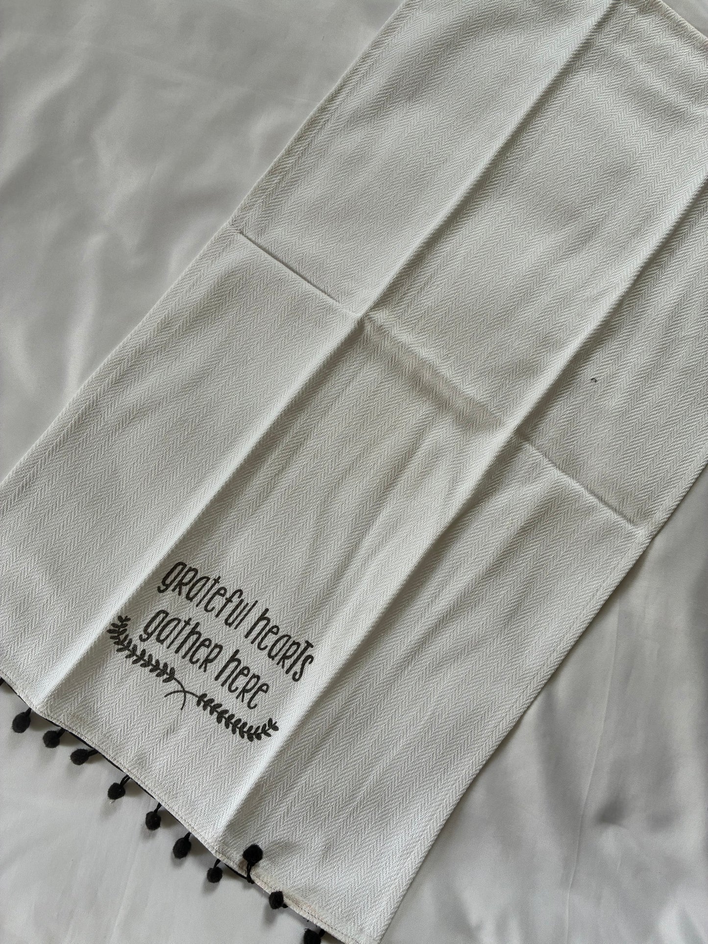 Grey Printed Hand/Lunch Towels (Set of 2)