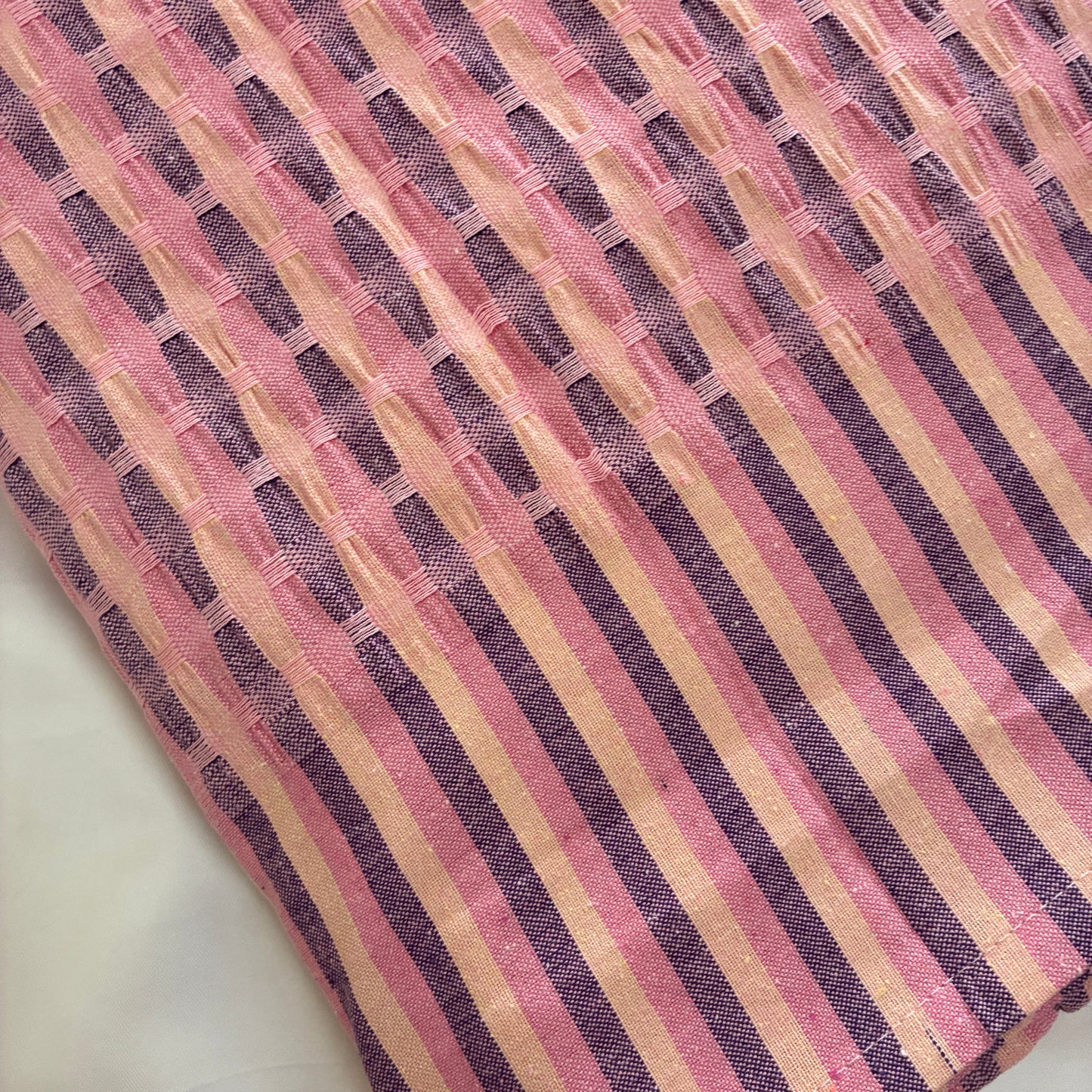 Pink Textured Blanket/ Throw