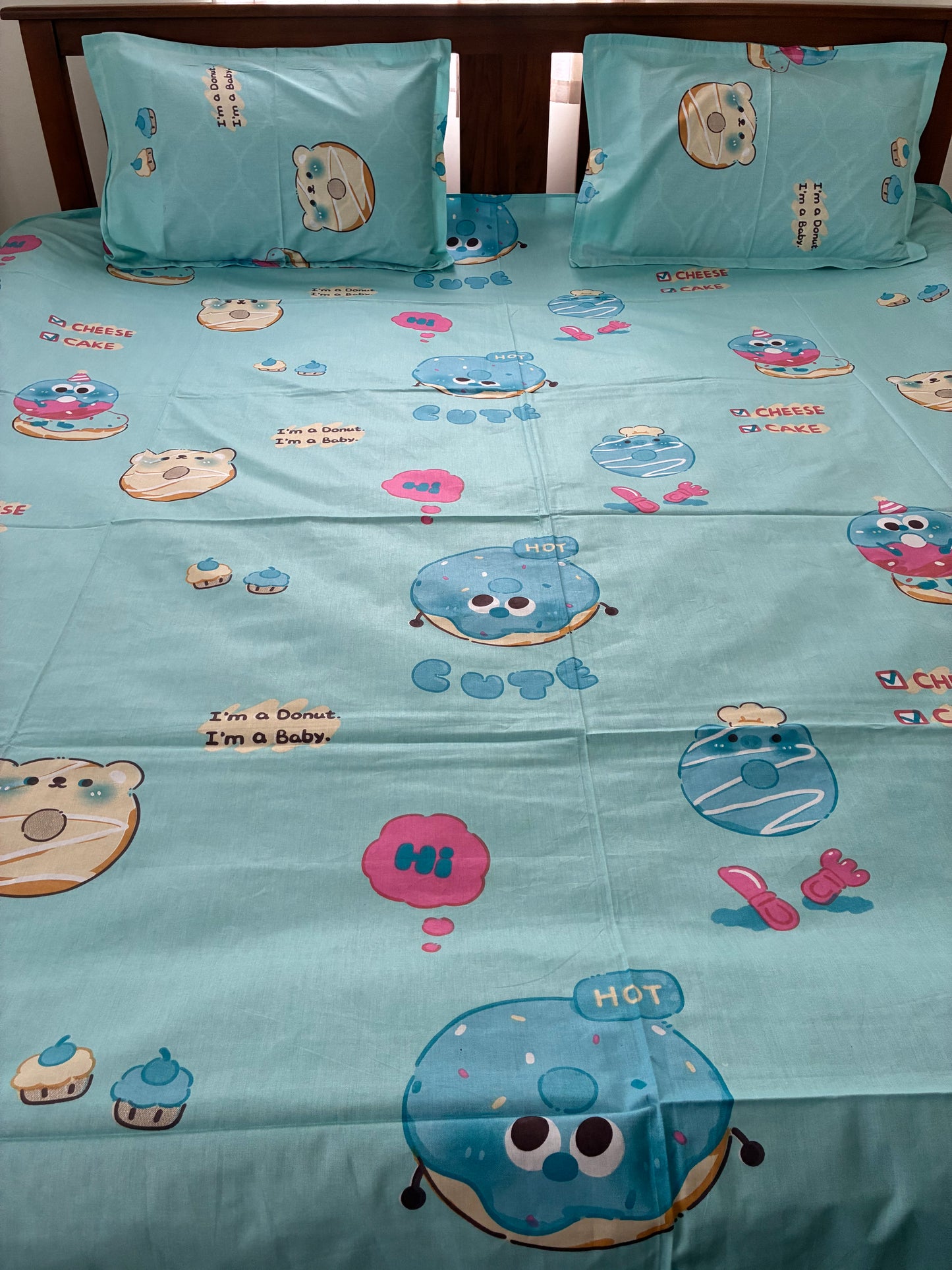 Donut Kids Queen Bedspread 90x100 in