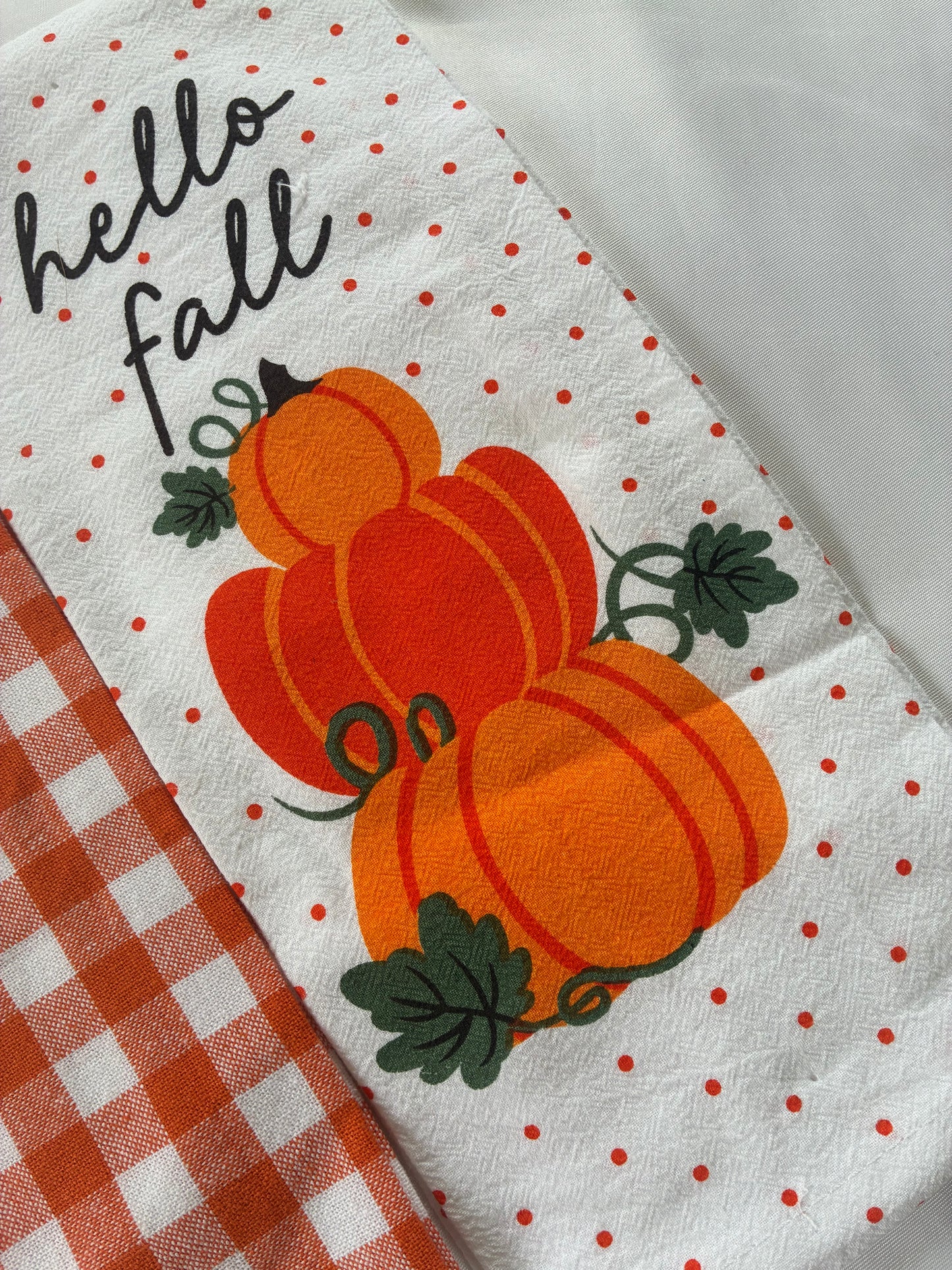 Pumpkin Printed Hand/Lunch Towels (Set of 2)