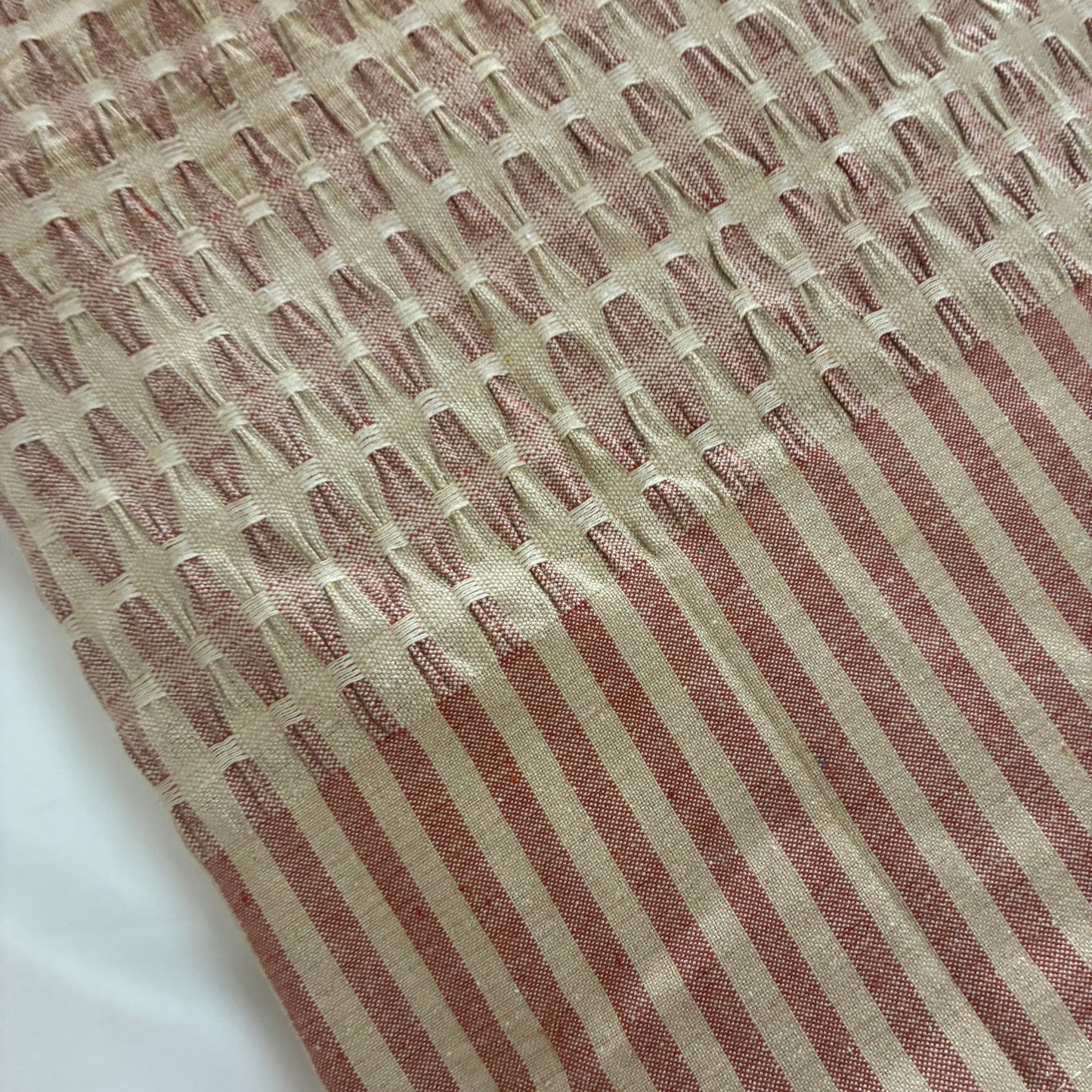 Light Brown Textured Blanket/ Throw