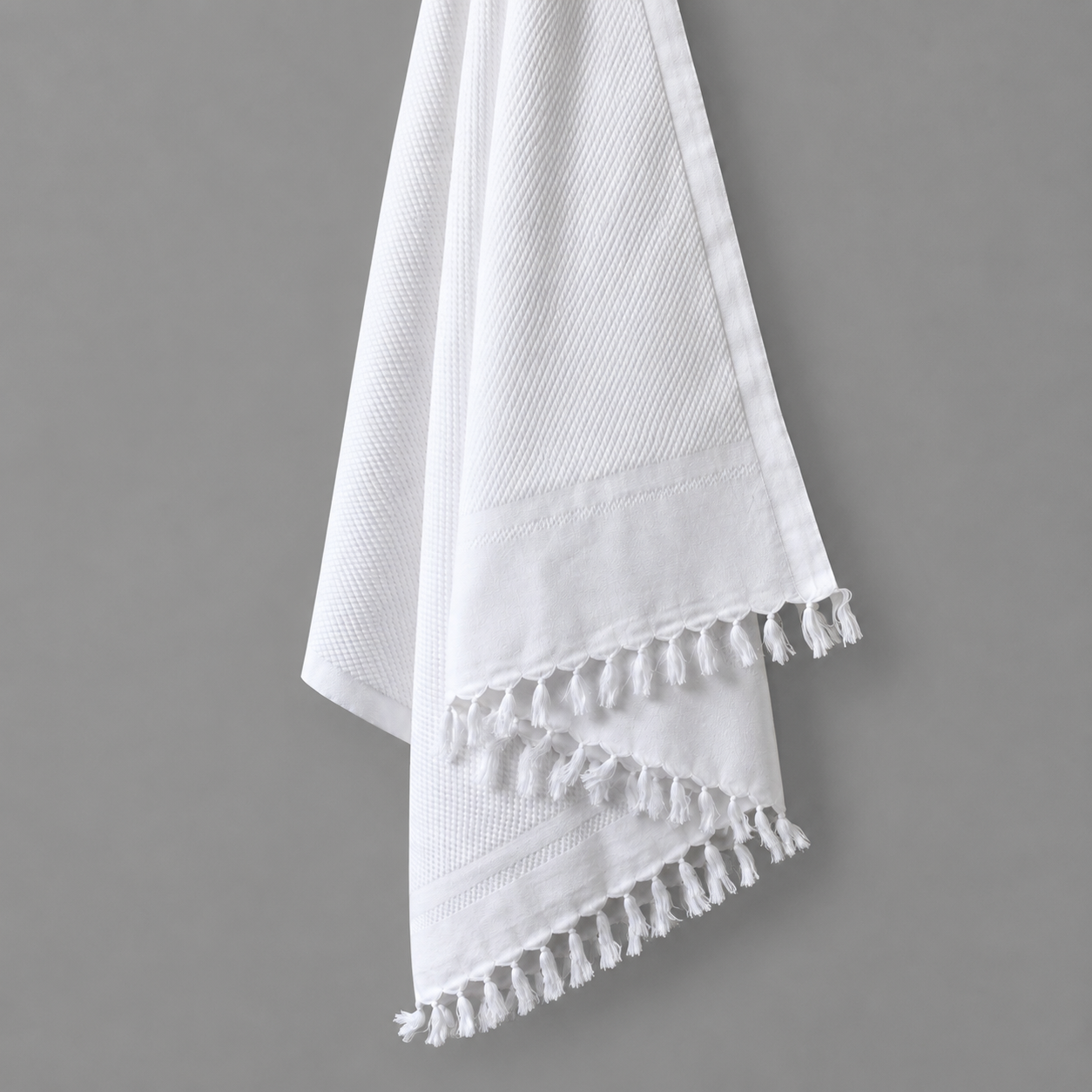 White Cotton Bath Towels