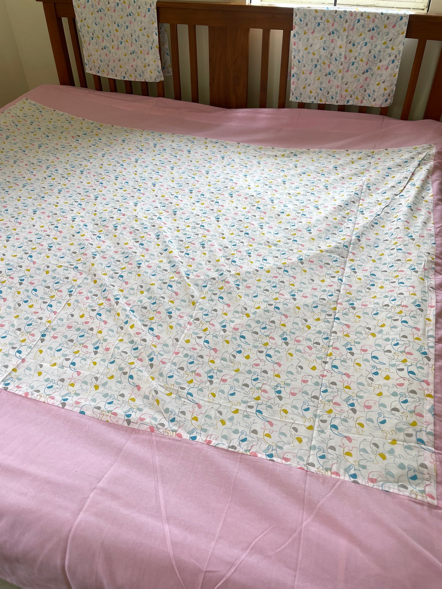 King Size Cotton Bedspread 100x110 in