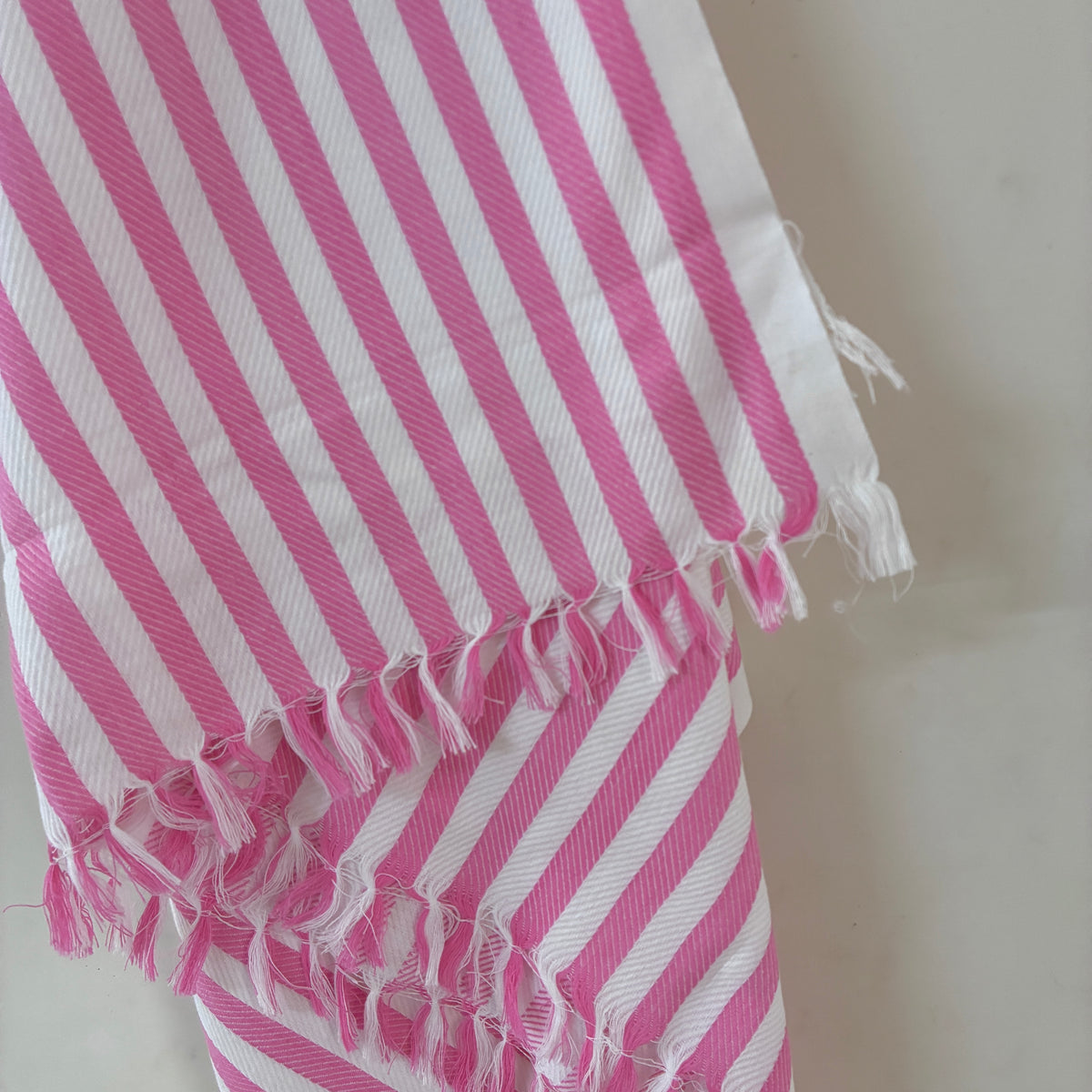 Pink stripes Cotton Bath Towels