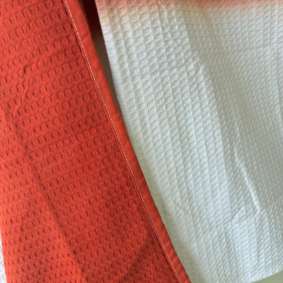 Premium Rust Orange Ombre Cotton Bath Towels