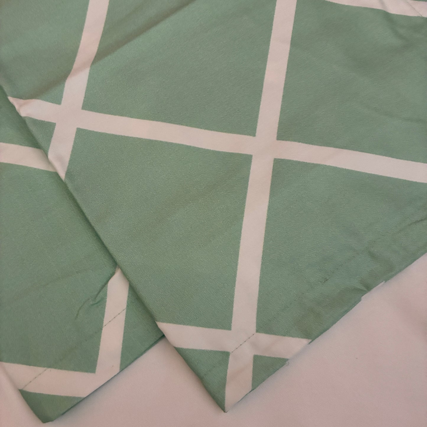 Green checks 300TC Premium Cotton Pillow Covers